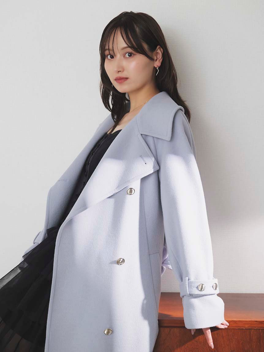 SNIDEL｜ウールカシミヤスタンドカラーコート【カンヘウォン着用