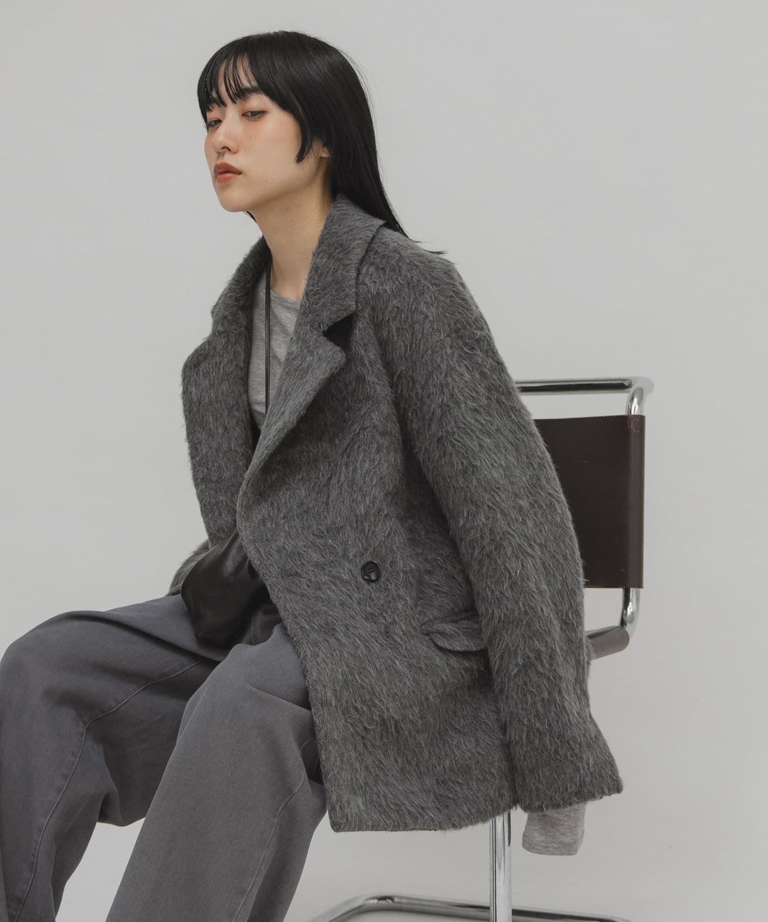 KBF｜シャギーテーラードジャケット | Rakuten Fashion(楽天