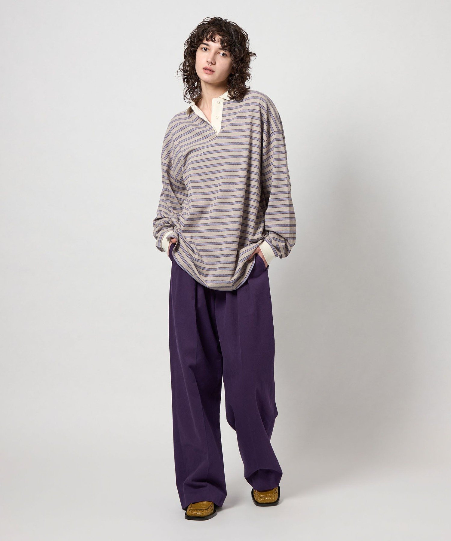 6 roku コットンレーヨンタックパンツ BEAUTY&YOUTH UNITED ARROWS｜<6(ROKU)>コットンレーヨン タックパンツ