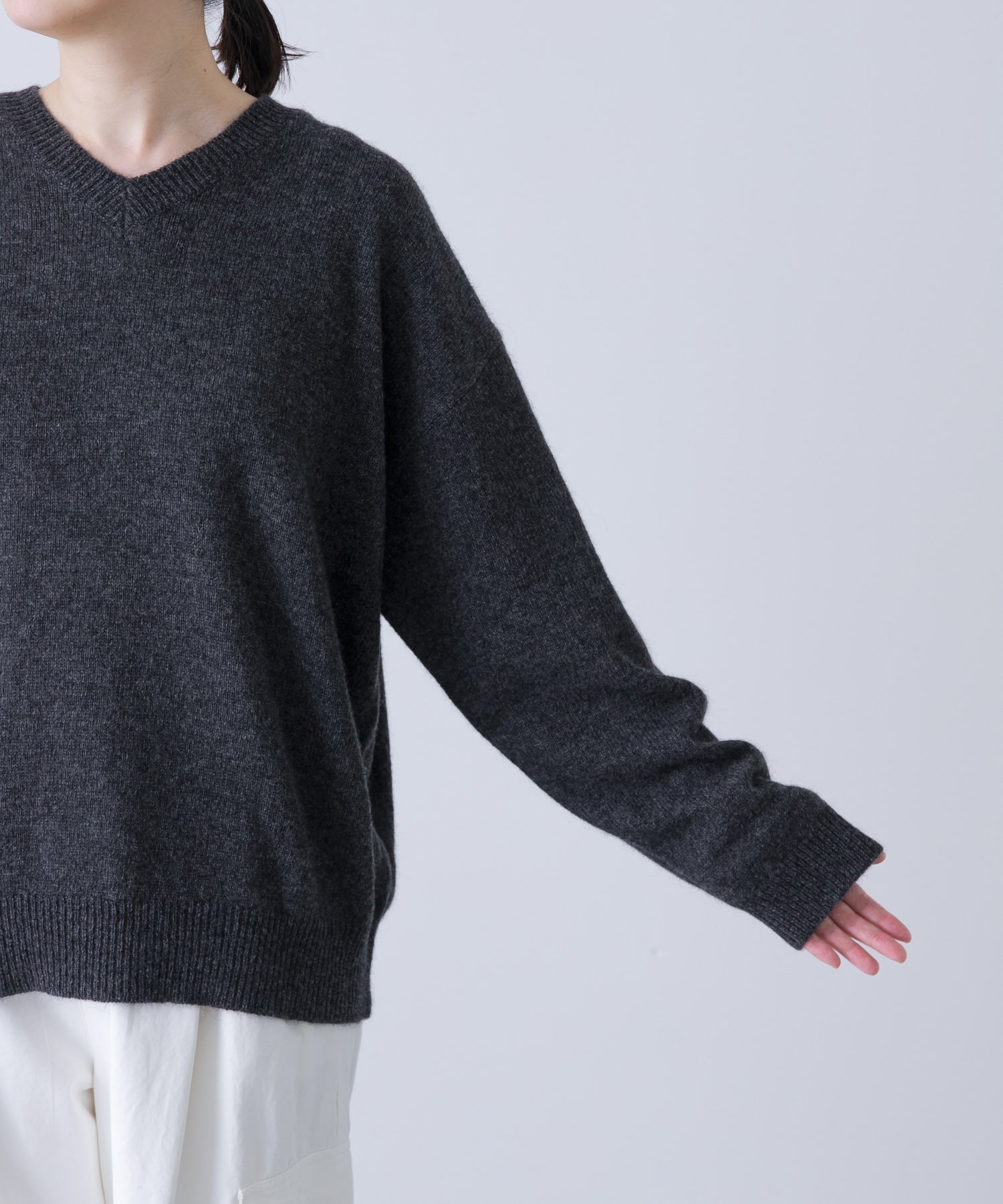 かぐれ｜ヤクウールVネックニット | Rakuten Fashion(楽天ファッション