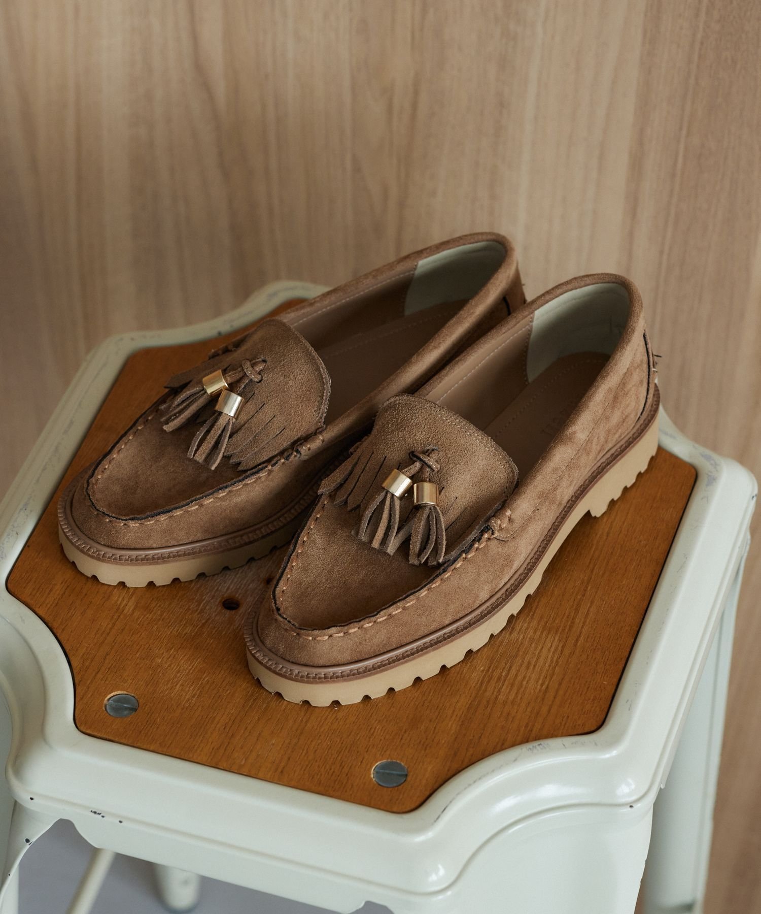 BARNYARDSTORM｜【Mazell】スエードタッセルローファー【WEB限定カラー