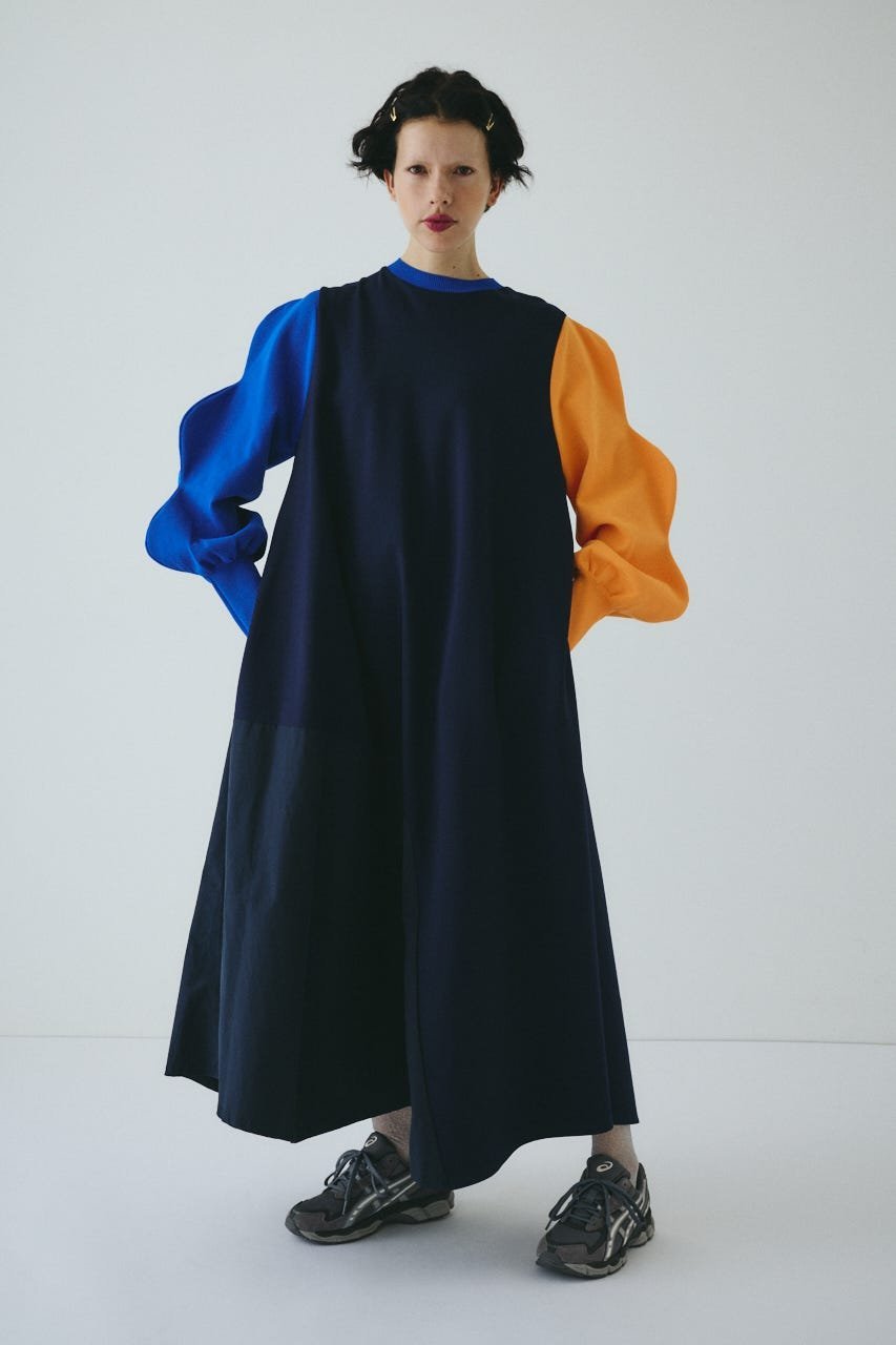 HeRIN.CYE｜Mountain sleeve docking dress | Rakuten Fashion(楽天