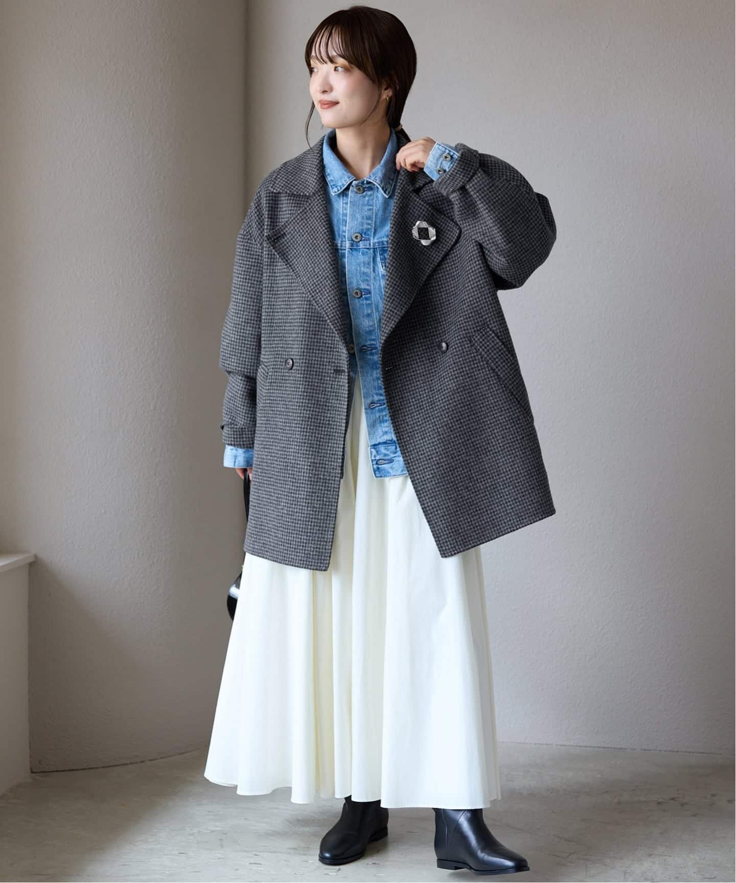 SLOBE IENA｜souple wool ダブルフェイスミドルコート | Rakuten