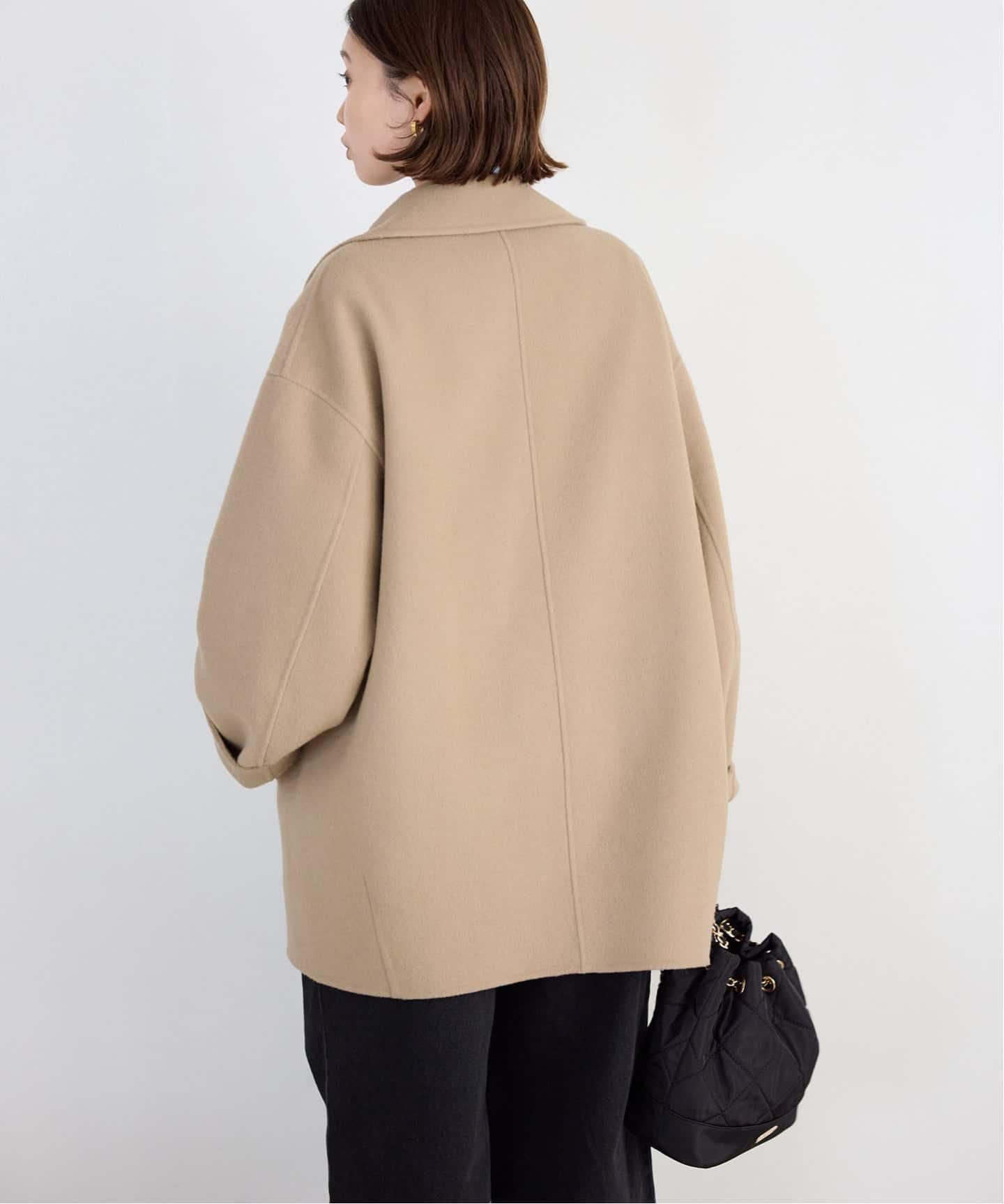SLOBE IENA｜souple wool ダブルフェイスミドルコート | Rakuten