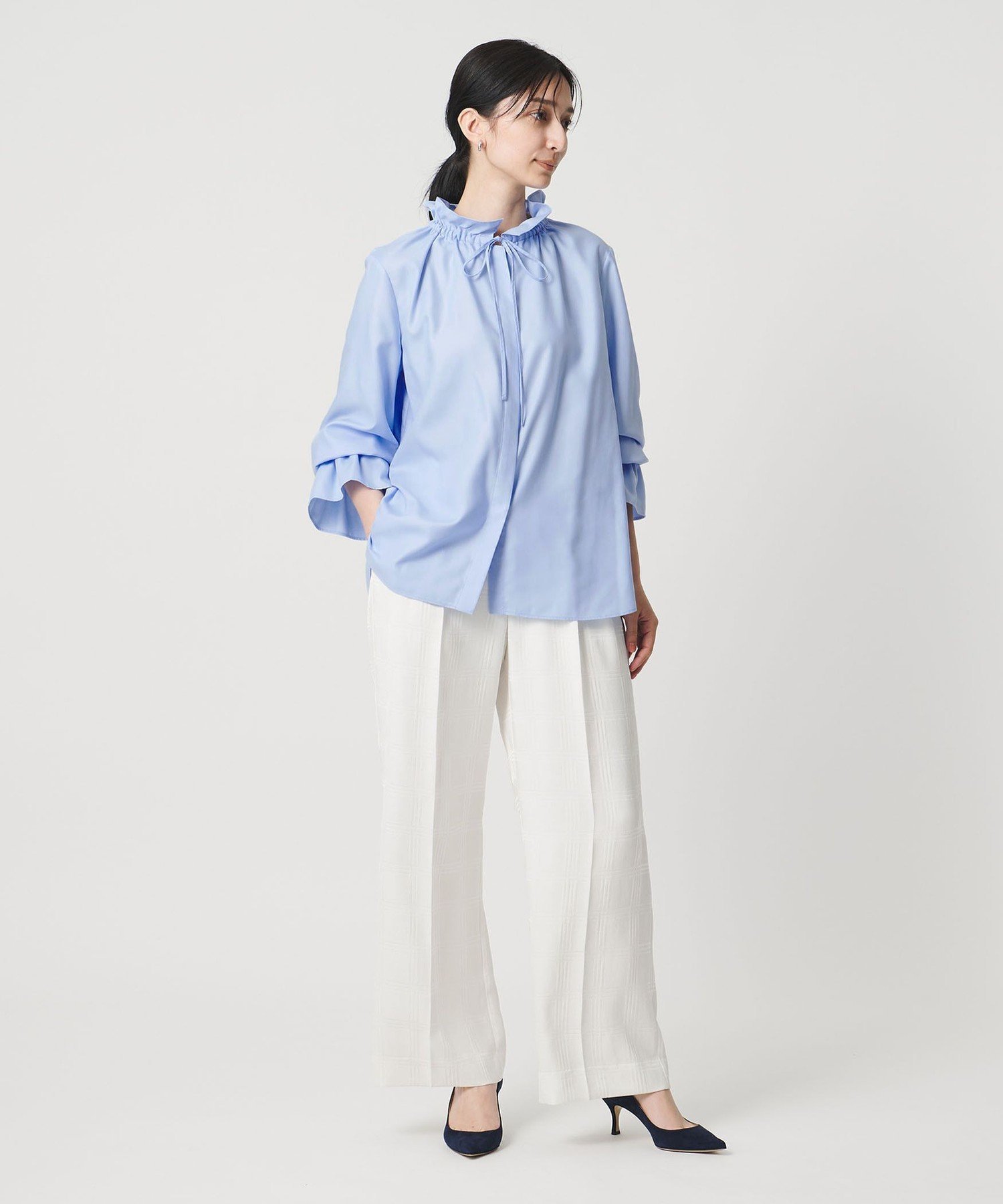 UNITED ARROWS｜フリルカラー フレアスリーブ ブラウス | Rakuten