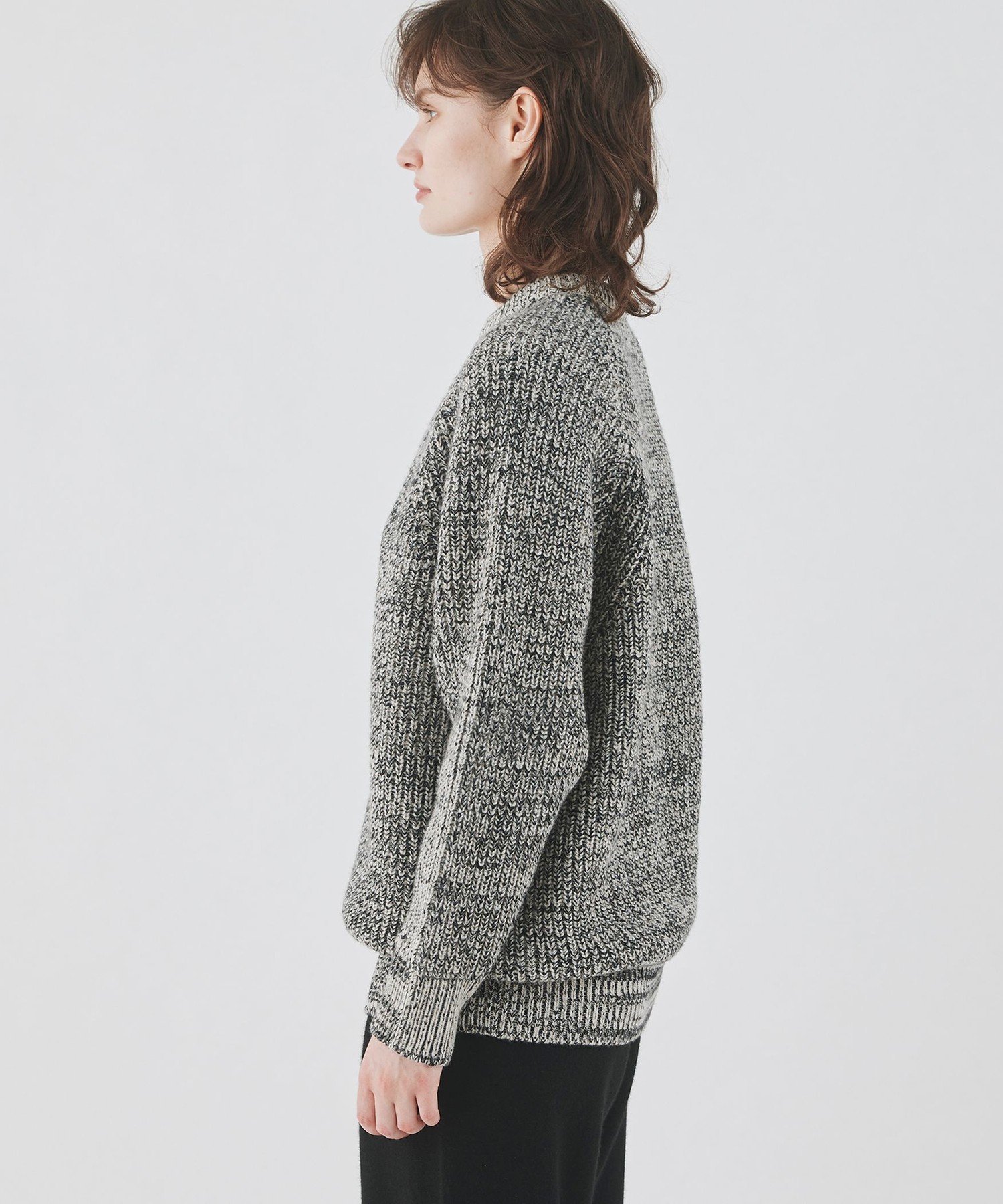 TOMORROWLAND｜フィッシャーマンズリブ クルーネックプルオーバー