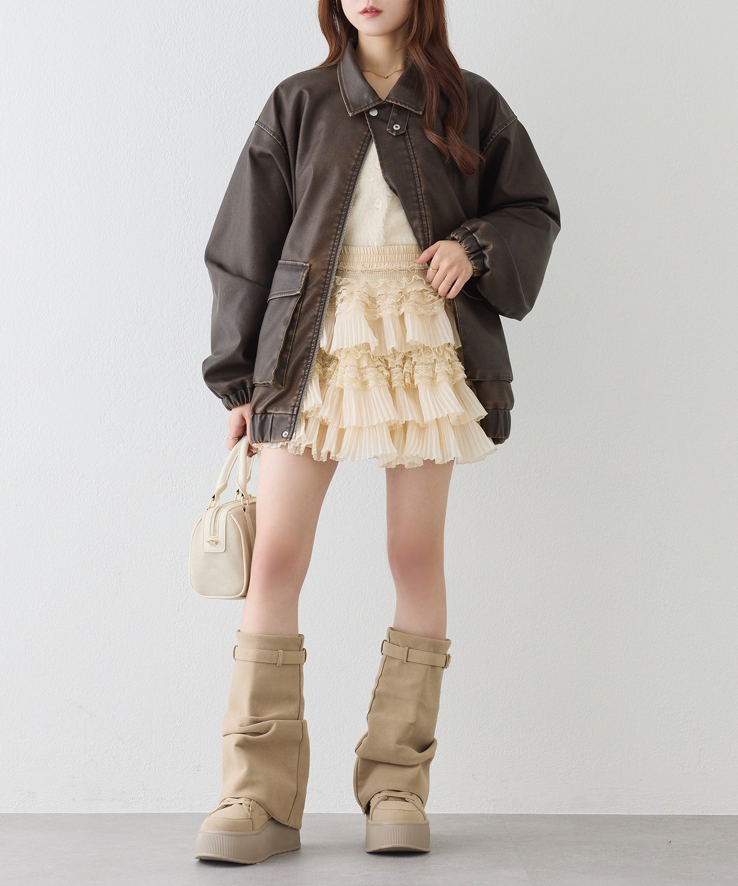 one after another NICE CLAUP｜フェイクレザージャケット | Rakuten