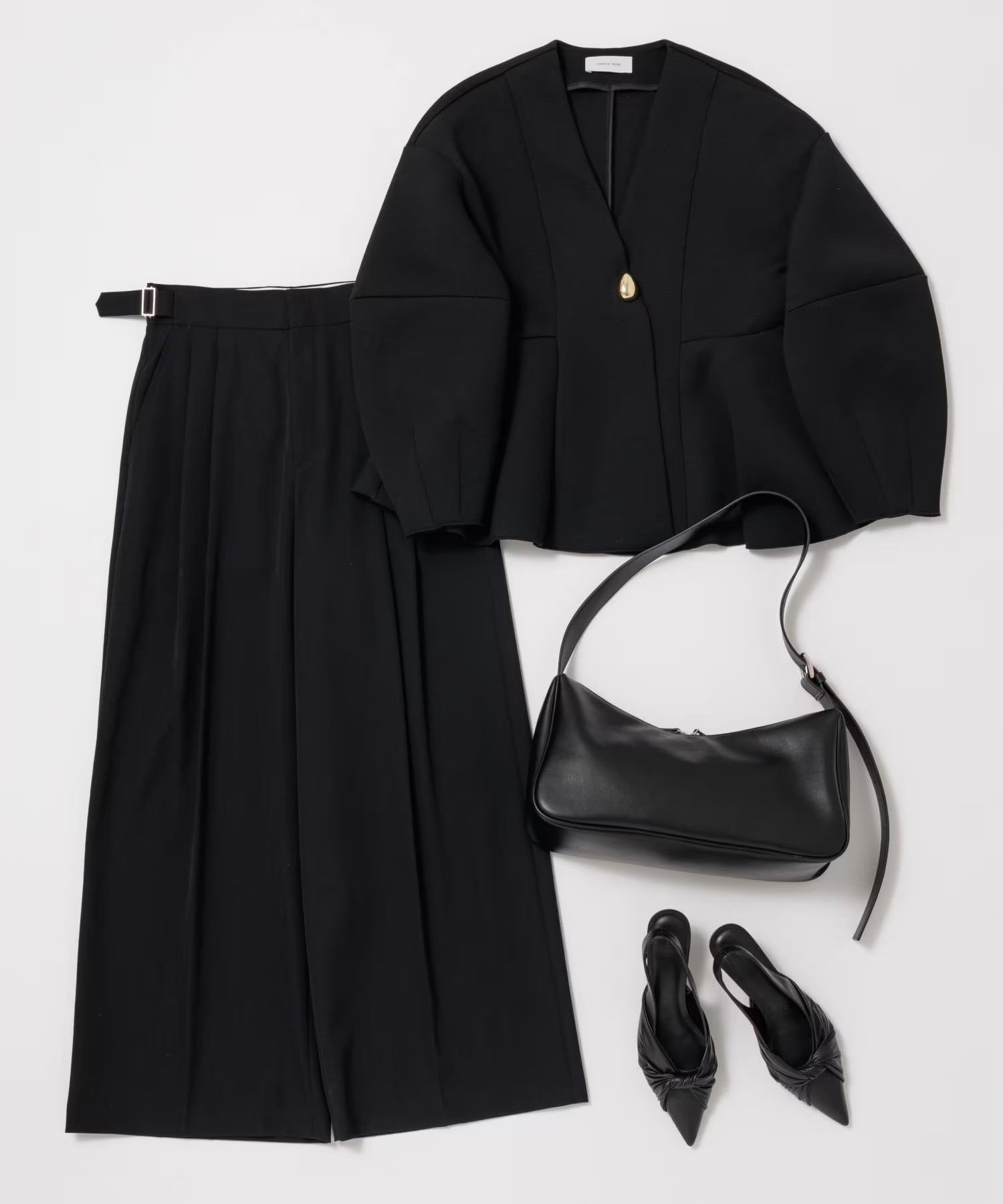 ADAM ET ROPE'｜【サステナブル】スプリットレザーミドルショルダー