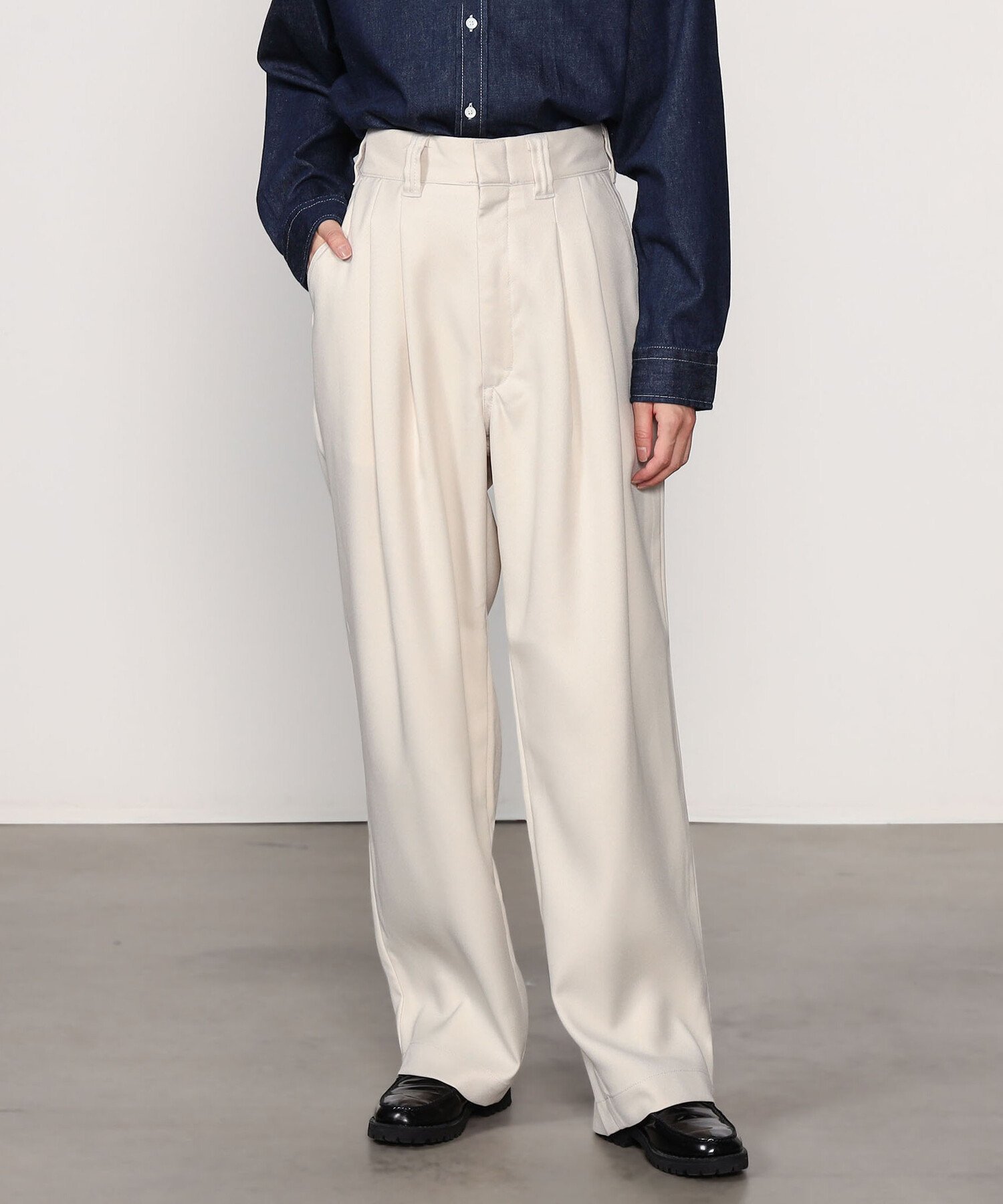 【限定】THE SHINZONE Bshop別注 トムボーイパンツ ベージュ34 THE SHINZONE | TOMBOY PANTS WOMEN