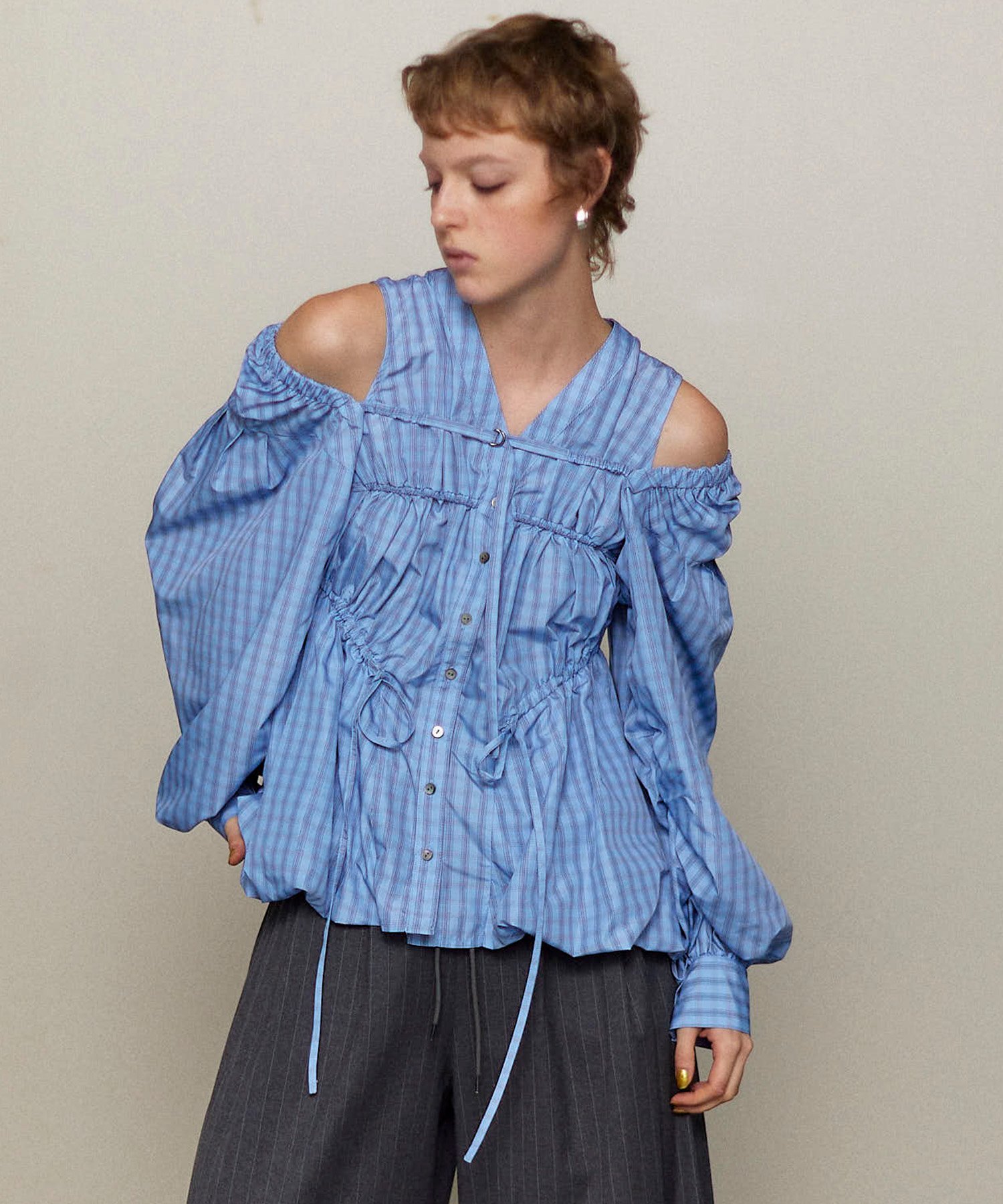 MAISON SPECIAL｜Multiway Taffeta Blouse | Rakuten Fashion(楽天