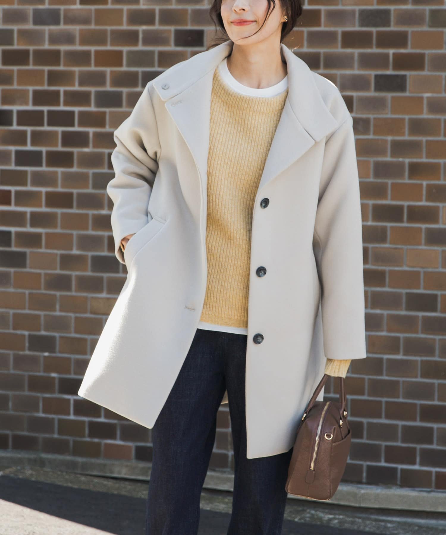 URBAN RESEARCH DOORS｜『UR TECH』スタンドカラーコート | Rakuten