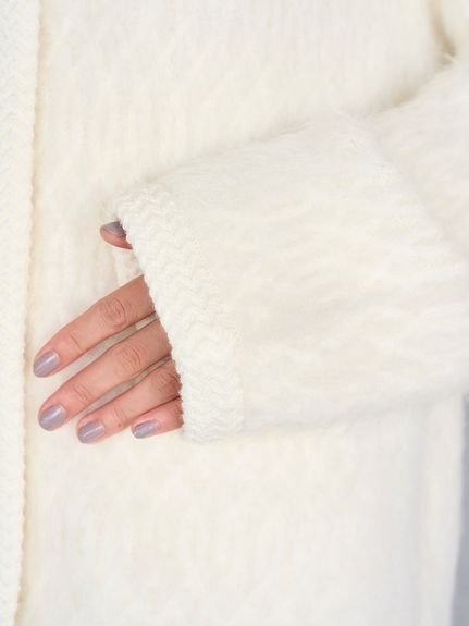 SNIDEL｜ファーライクミドルニットジャケット | Rakuten Fashion(楽天