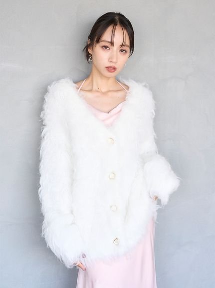 SNIDEL｜シャギーカーディガン | Rakuten Fashion(楽天ファッション