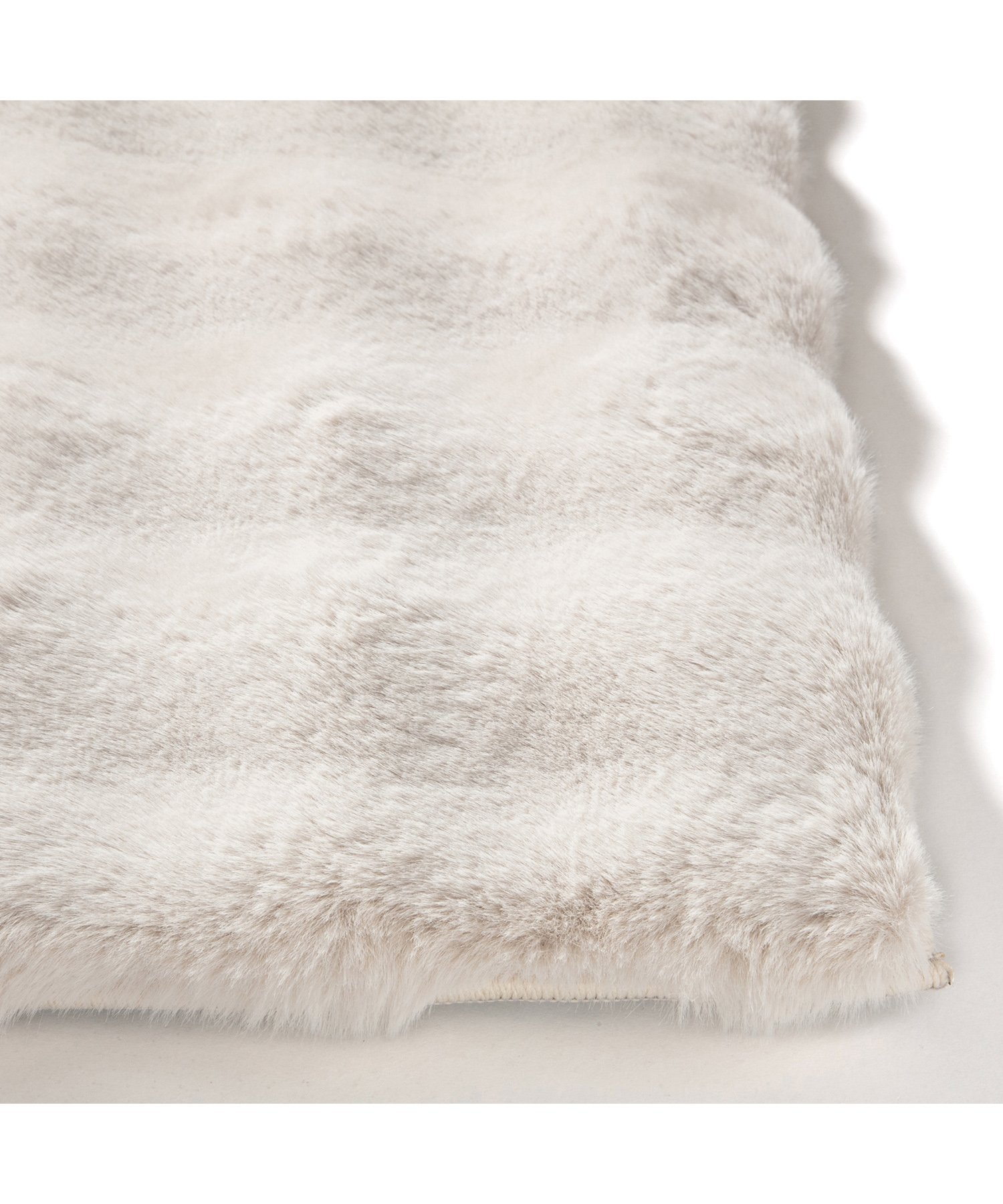 Francfranc｜低反発 ポコモコファー ラグ S 1400*1000 グレージュ 床