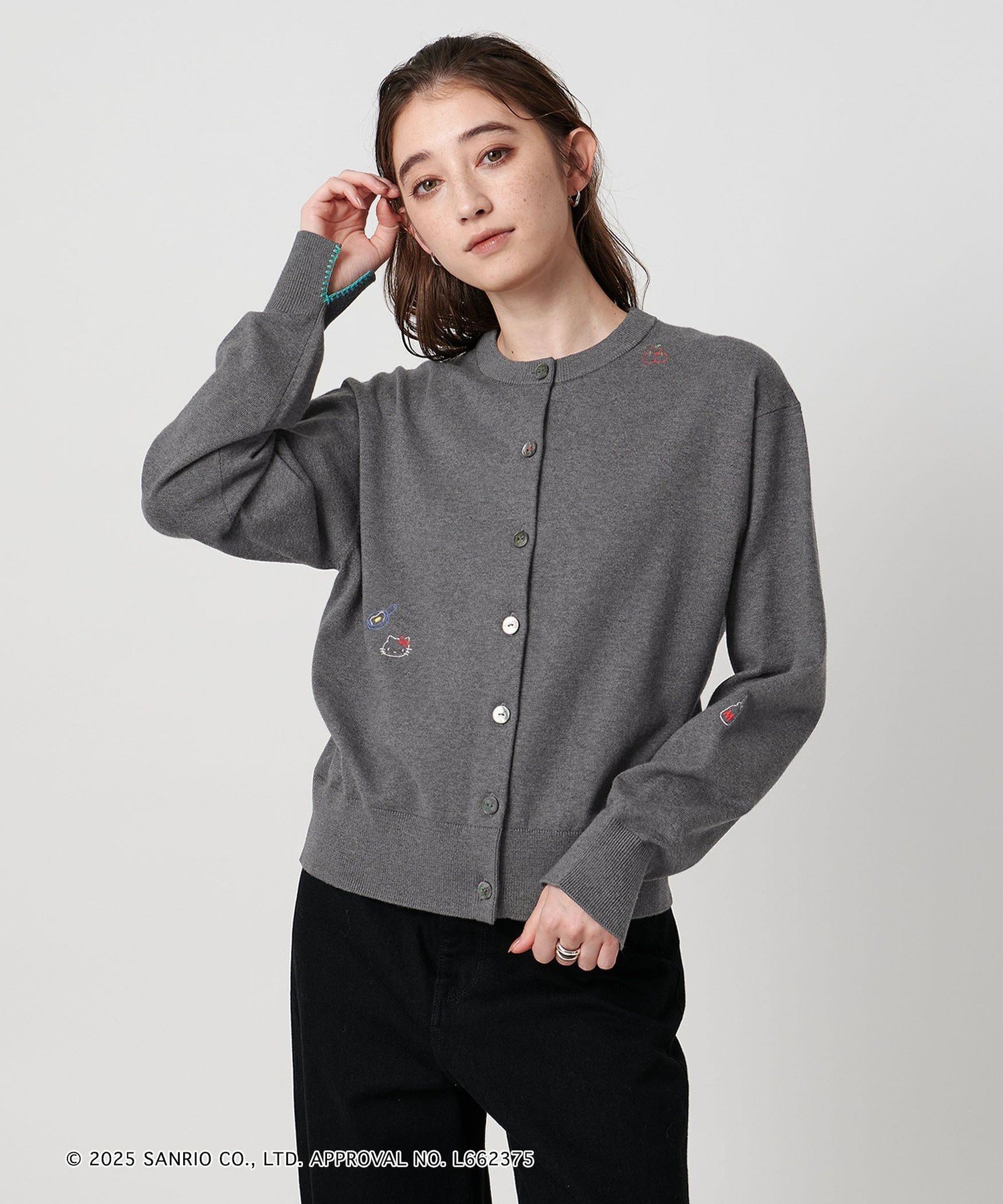 HELLO KITTY×UNITED ARROWSエンブロイダリーカーディガン HELLO KITTY × UNITED ARROWS＞エンブロイダリー カーディガン