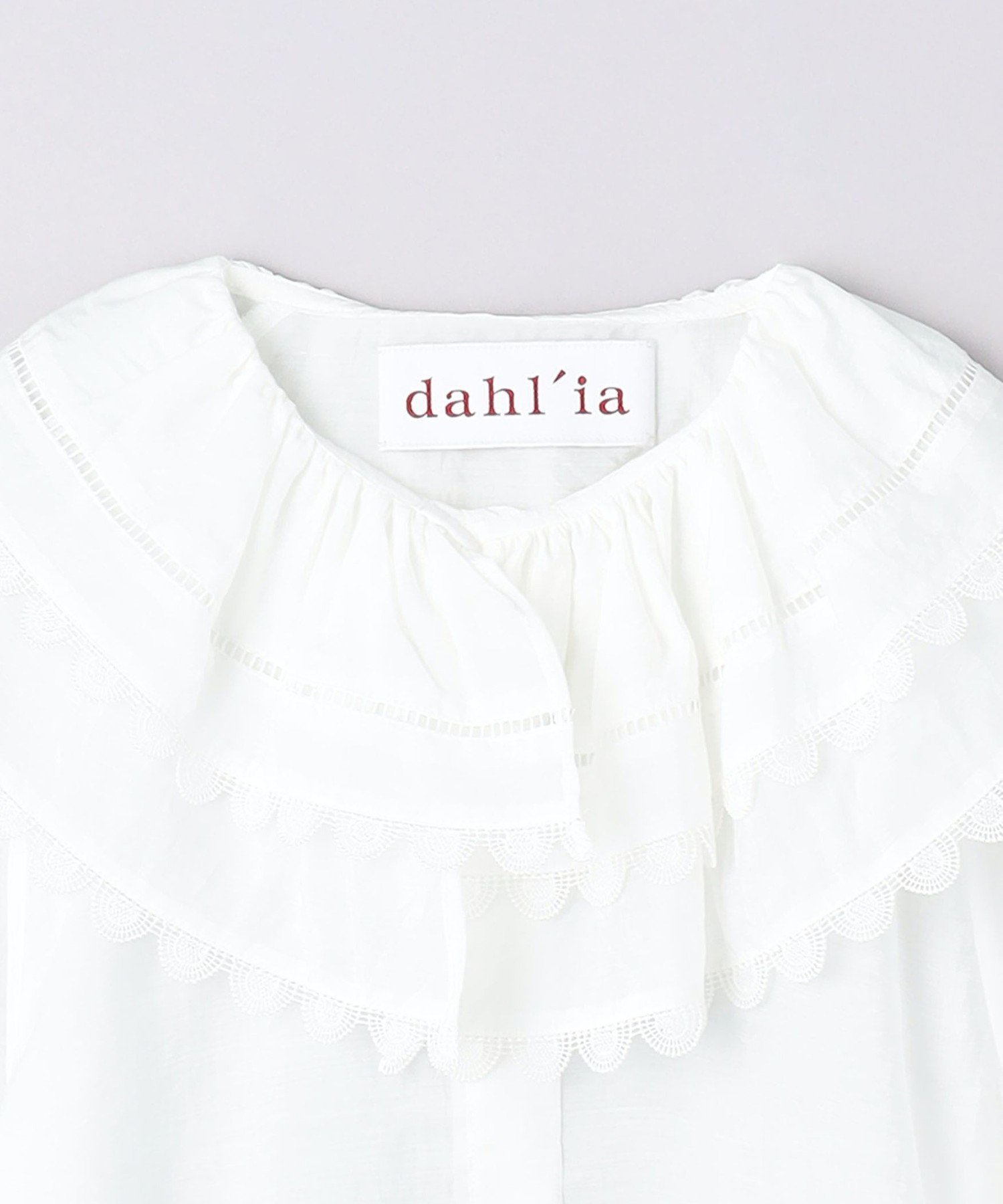 ＜dahl’ia＞ビッグフリルカラー シャツ UNITED ARROWS｜【別注】<dahl'ia>ビッグフリルカラー シャツ