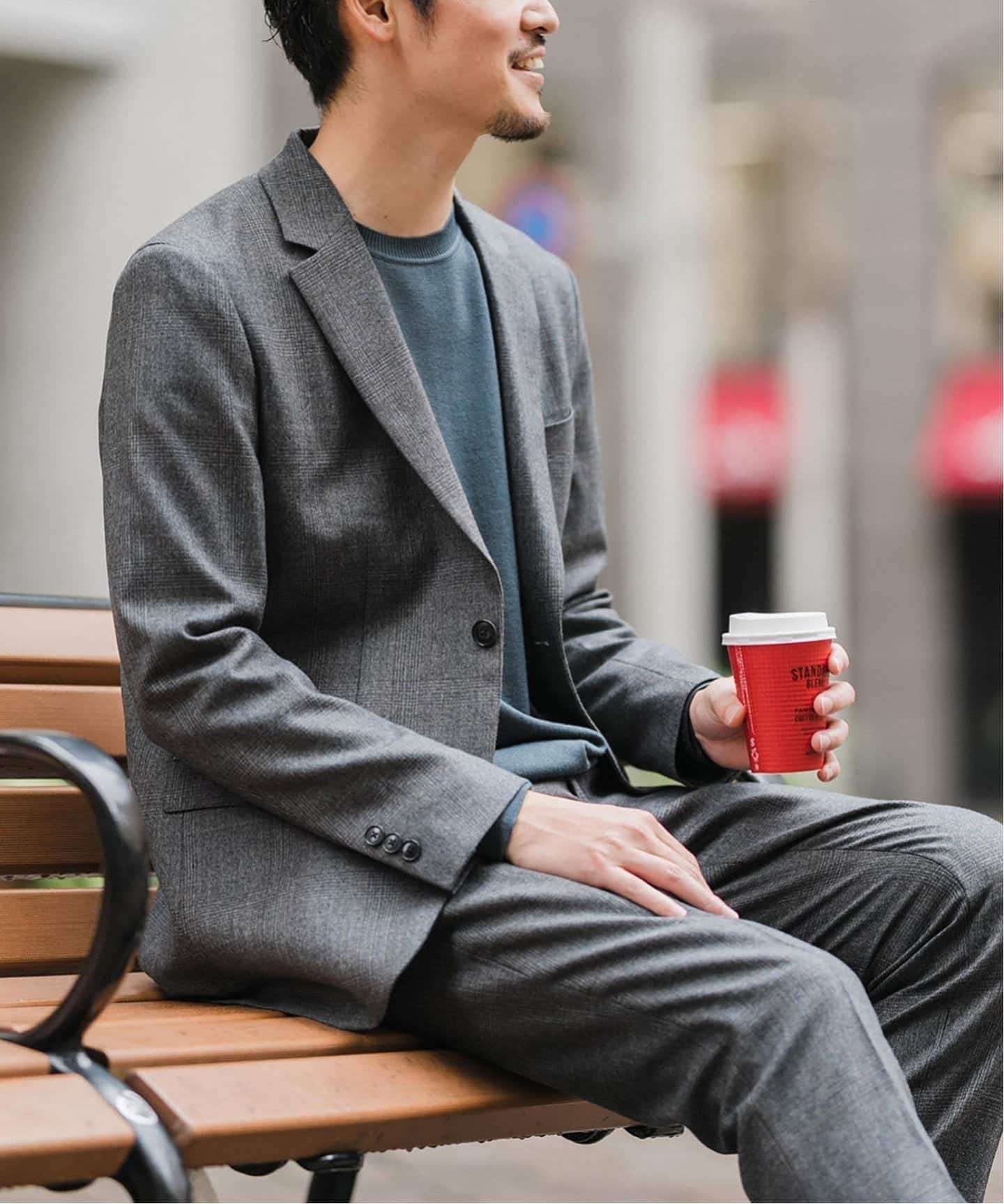 EDIFICE｜SUPER 120's ウールサキソニー 2ボタン ジャケット