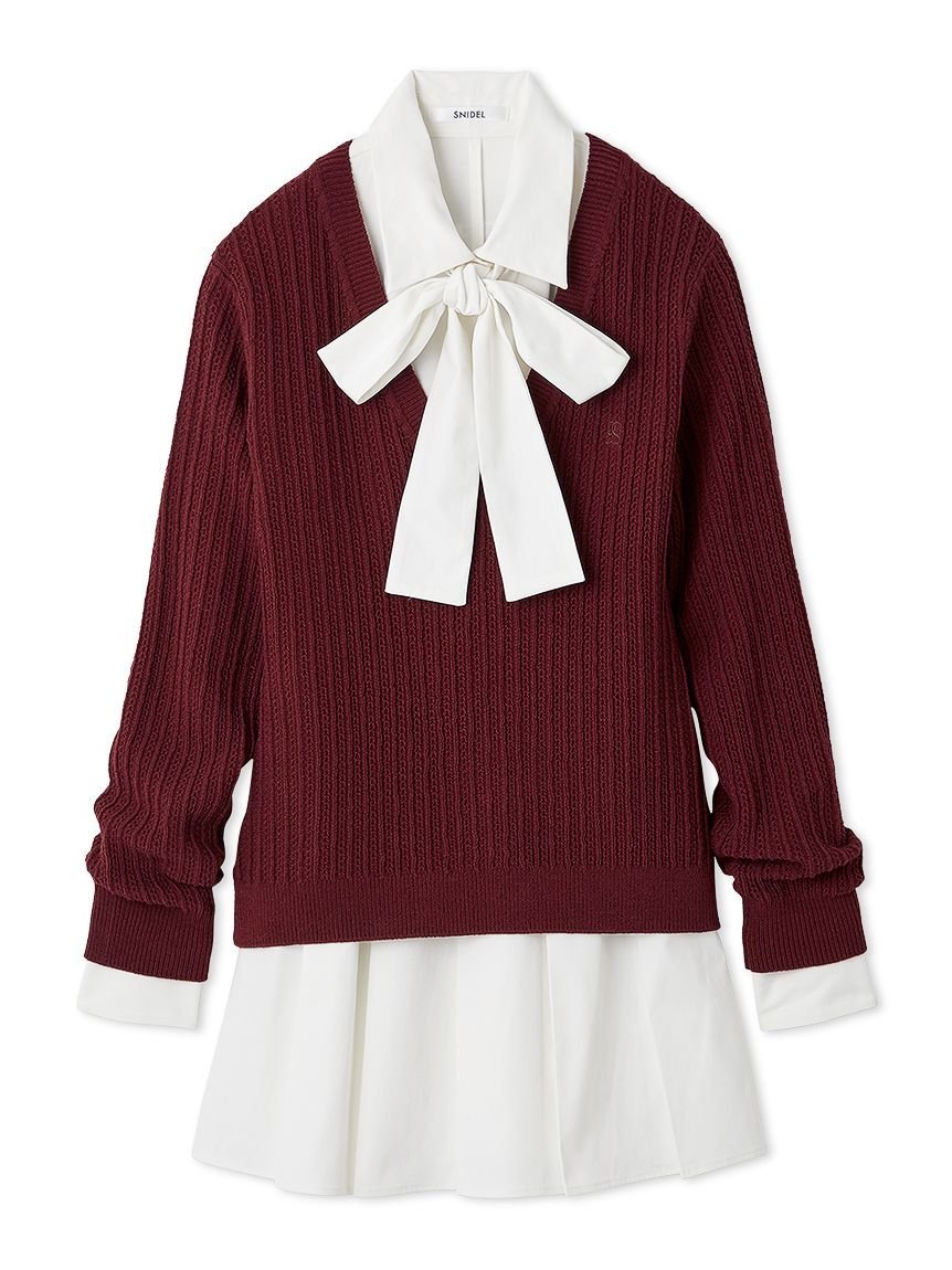 SNIDEL｜シャツコンビチュニック | Rakuten Fashion(楽天ファッション