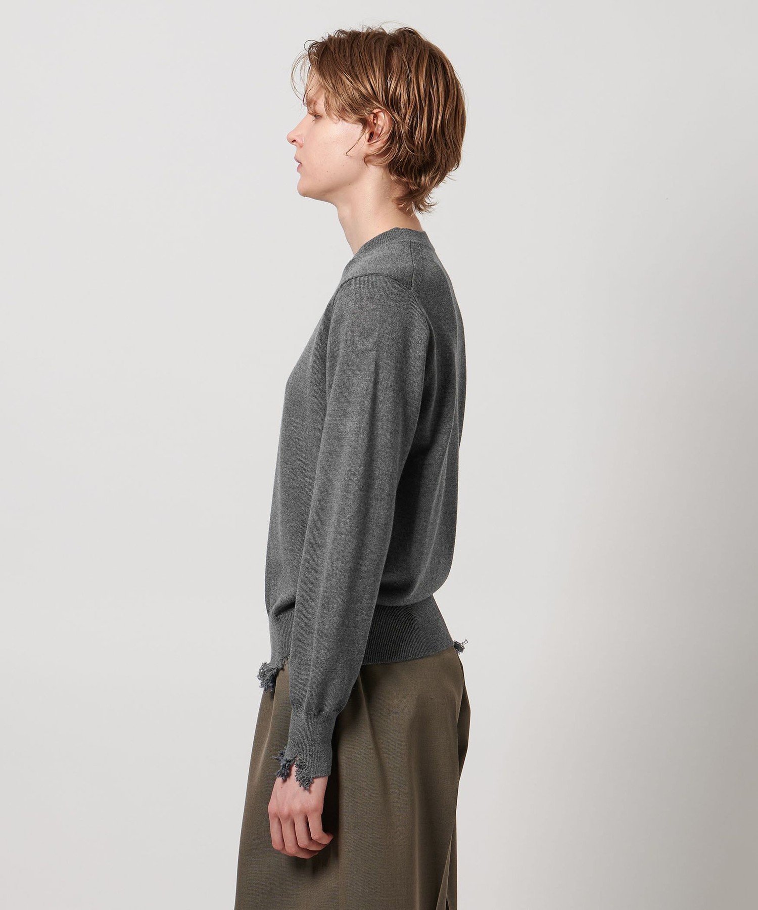 LOEFF ダメージ クルーネック プルオーバー 1 LOEFF＞ダメージ クルーネック プルオーバー UNISEX（ニット/セーター