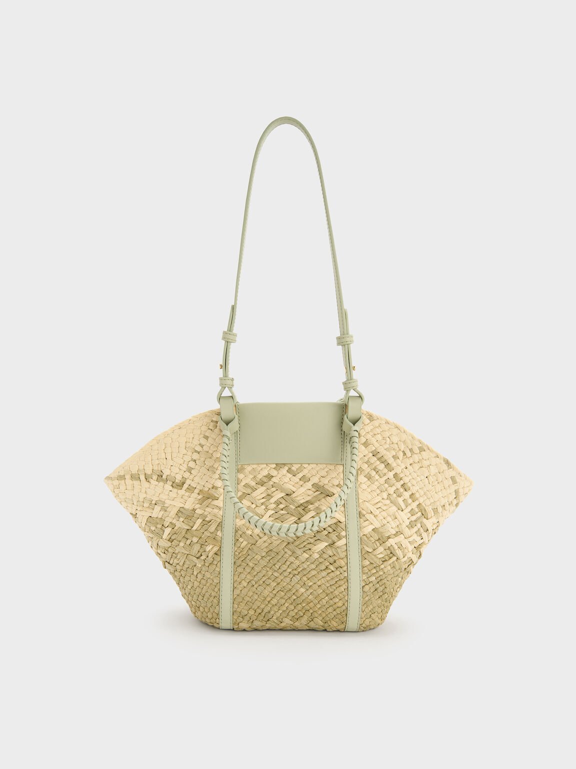 CHARLES & KEITH｜Shalia シャリア ラフィアウーブンバケツバッグ