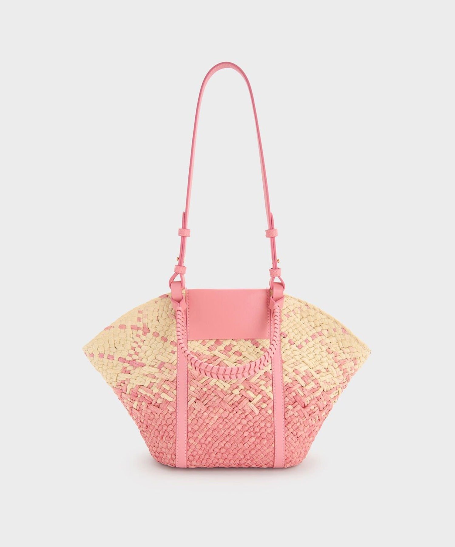 CHARLES & KEITH｜Shalia シャリア ラフィアウーブンバケツバッグ