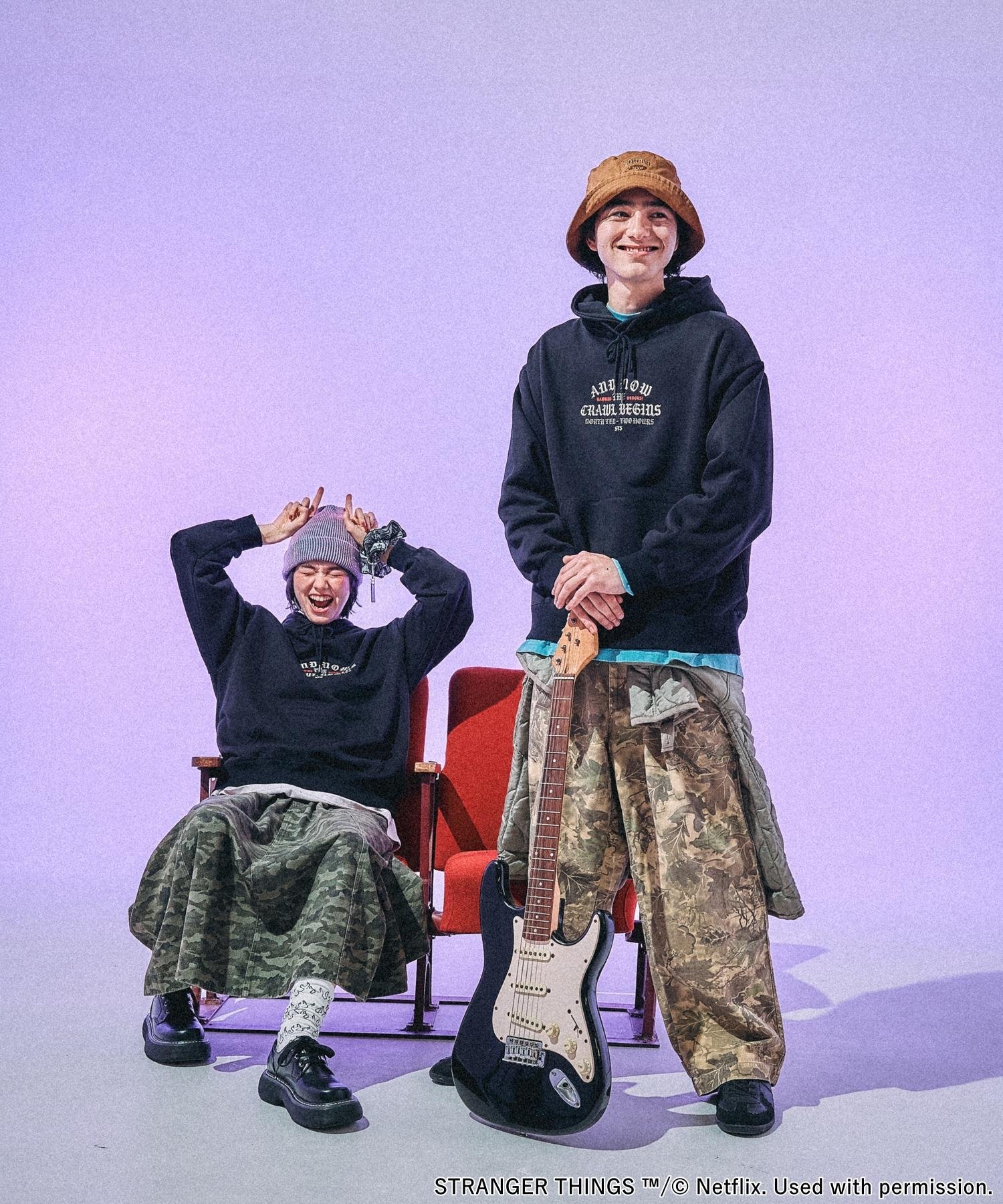 niko and ｜【STRANGER THINGS】コラボグラフィックパーカー