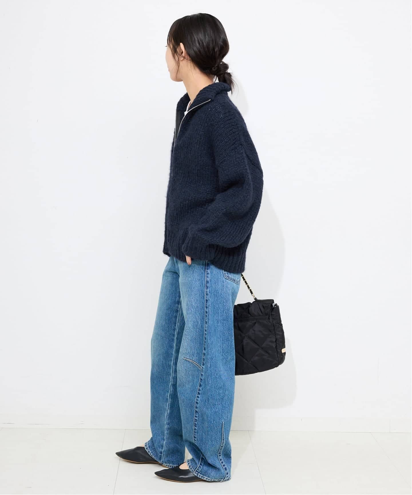 SLOBE IENA｜TRICOTS JEAN MARC SLOBE別注 ジップカーディガン PRESTON