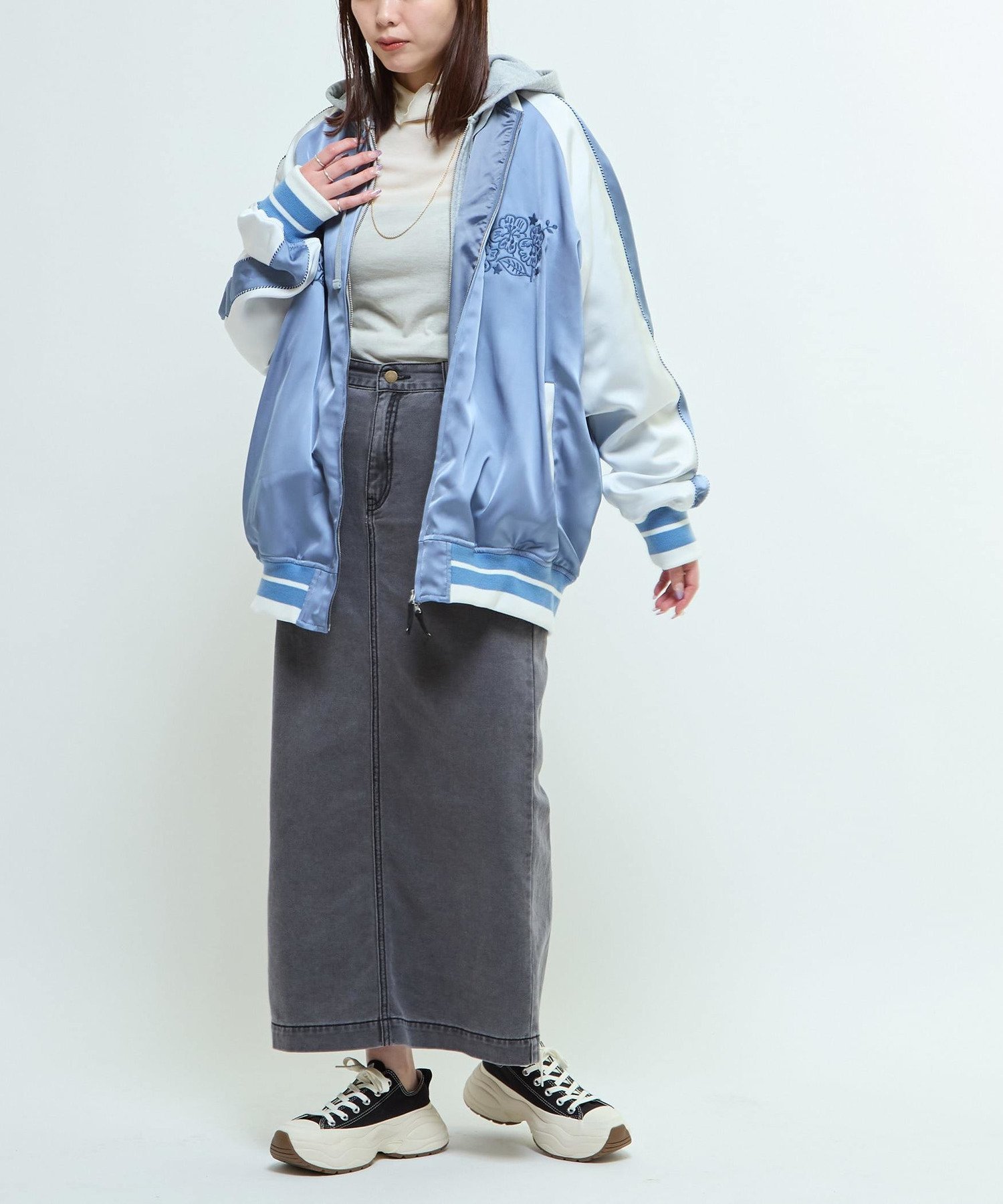 CONVERSE TOKYO｜SATIN OVERSIZE SOUVENIR JACKET | Rakuten Fashion