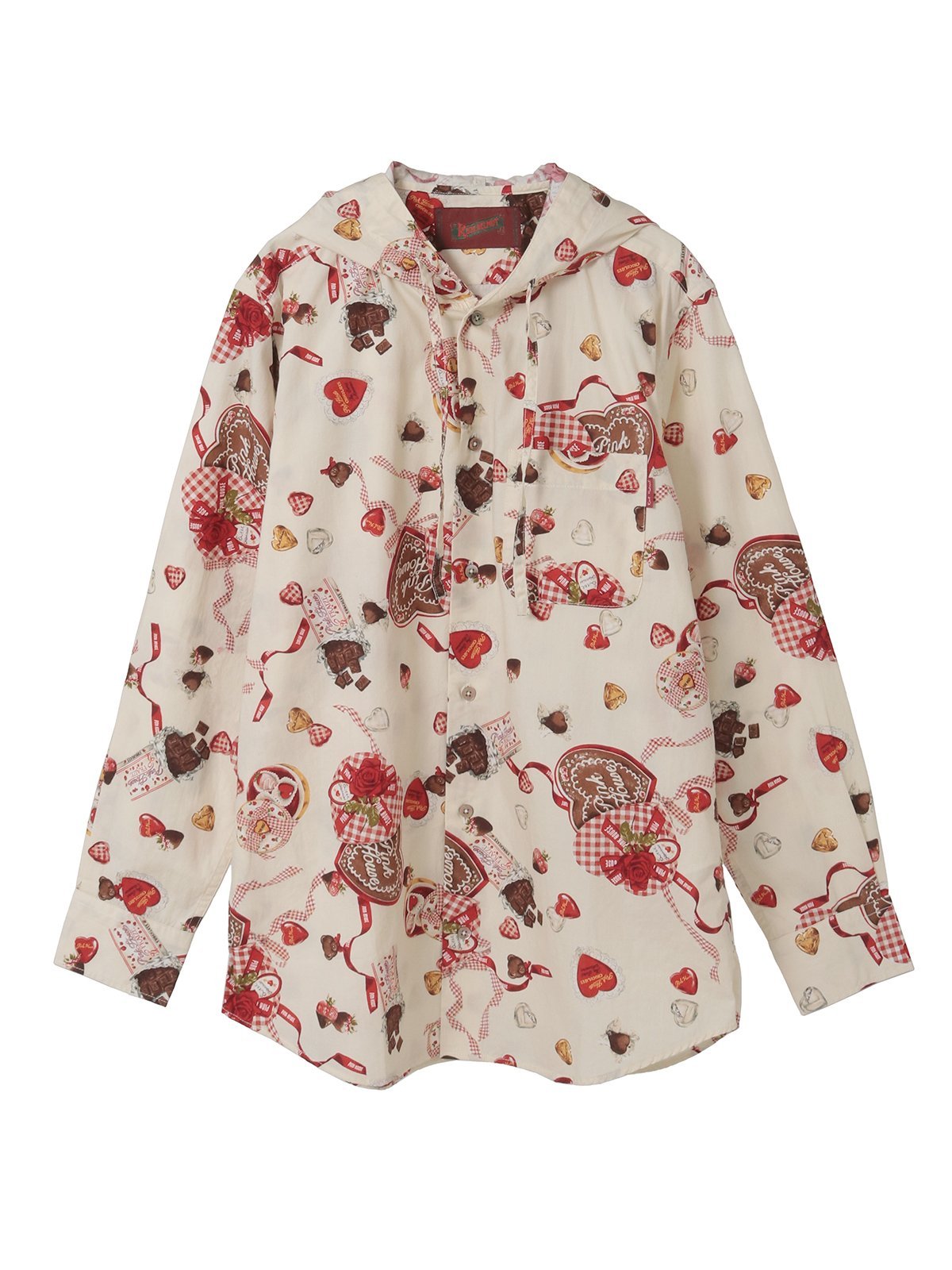 PINK HOUSE｜スウィートメモリーズプリントフードブラウス | Rakuten