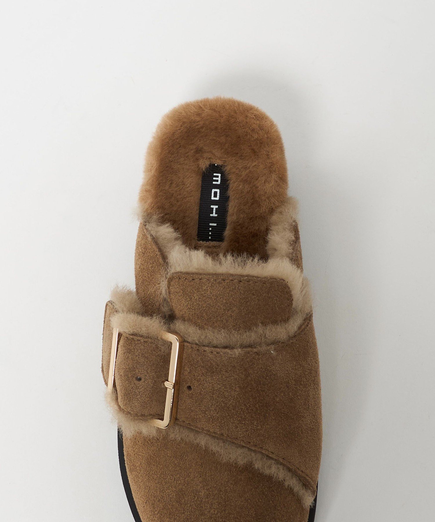 本日限定価格　未使用に近い　MOHI スエードビックベルト　ボストンサンダル38 MOHI（モヒ） サンダル 「MOHI」スエード ビッグベルト ボストン