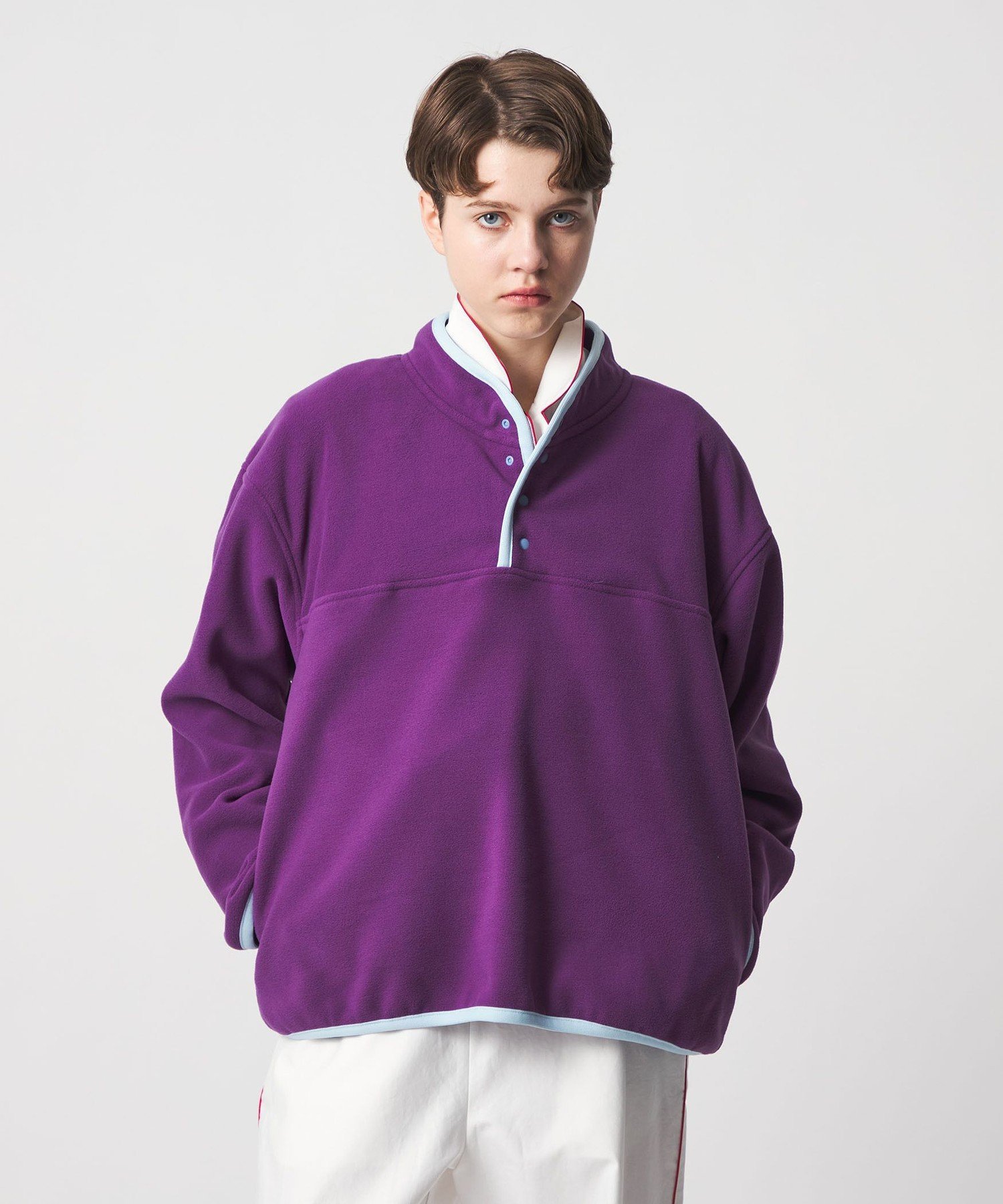 6 roku のフリースブルゾン 6(ROKU)＞ポリエステル フリース ブルゾン