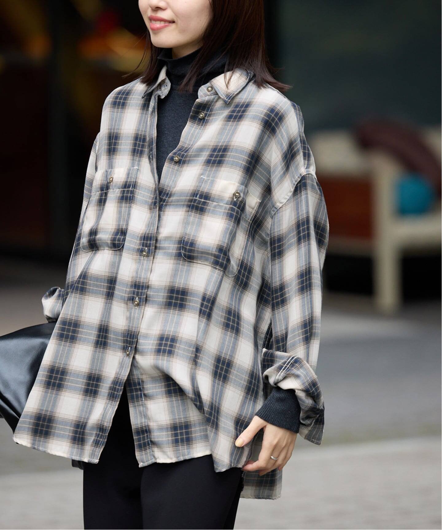 SLOBE IENA｜《追加》ビエラチェックルーズシャツ | Rakuten Fashion