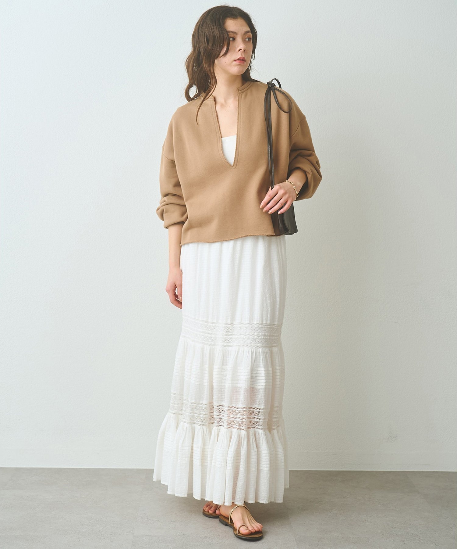 Whim Gazette｜スウェットVネックプルオーバー2 | Rakuten Fashion