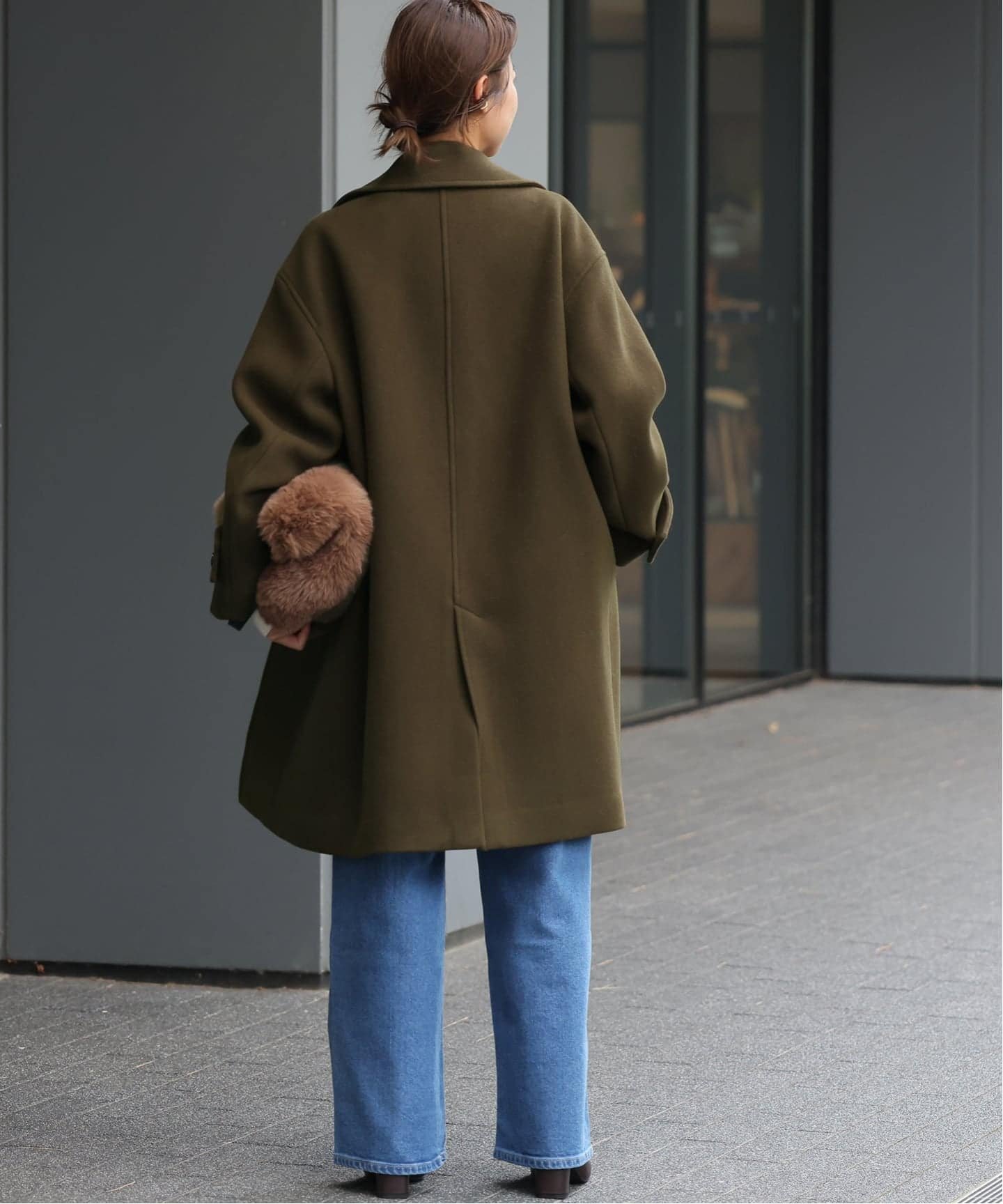 JOURNAL STANDARD relume｜《追加》ピュアラムロングコクーンコート