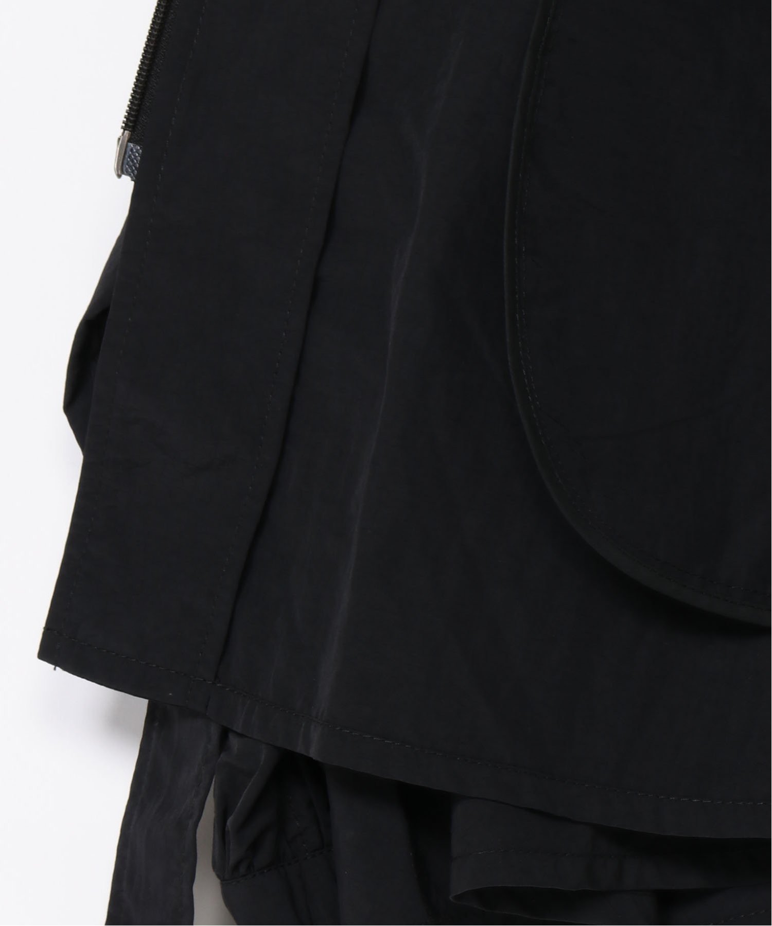 MEGMIURA｜MEGMIURA WARDROBE/(U)Pin tuck Nylon Short Mods coat