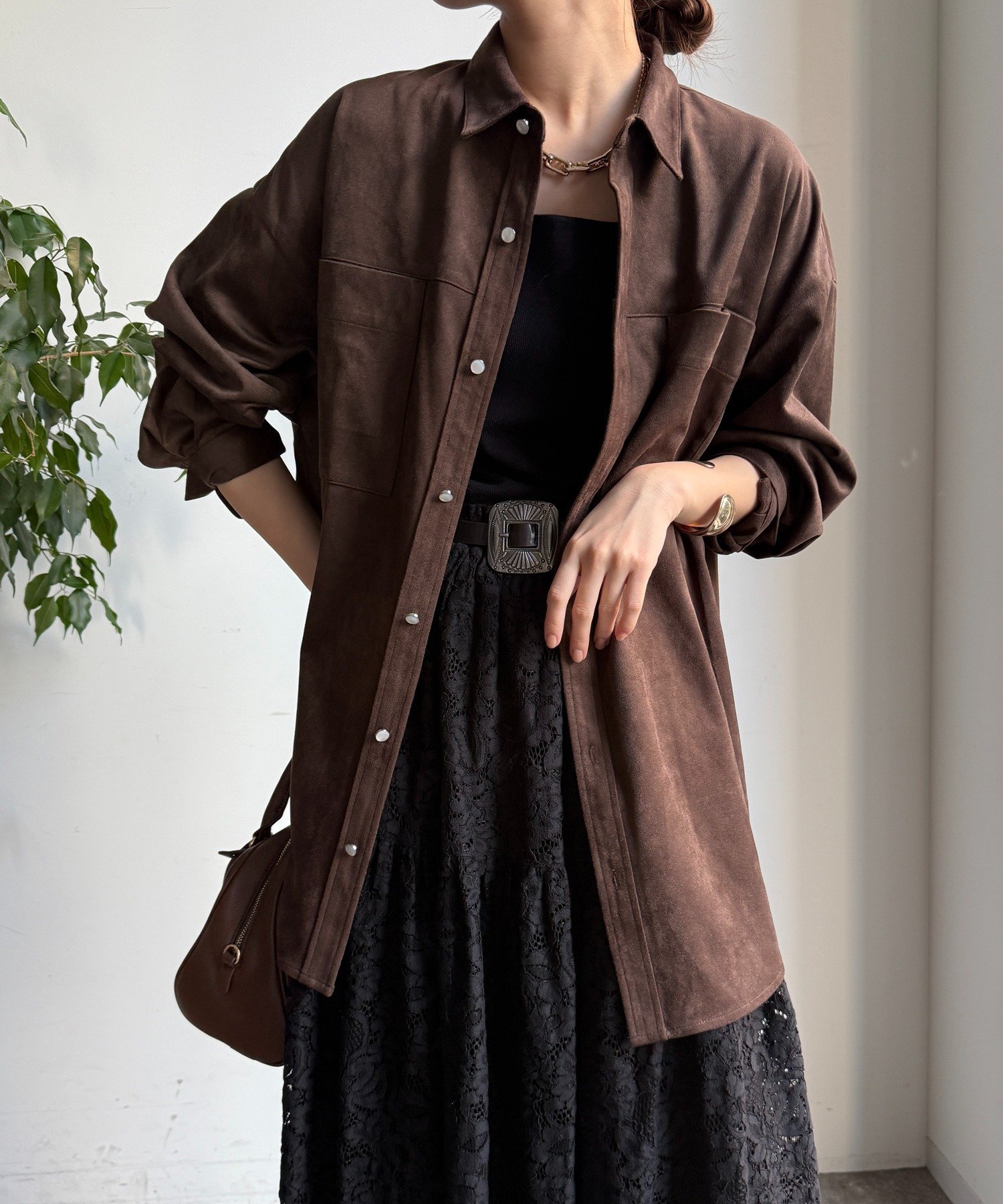 DOUDOU｜スウェードシャツ | Rakuten Fashion(楽天ファッション／旧