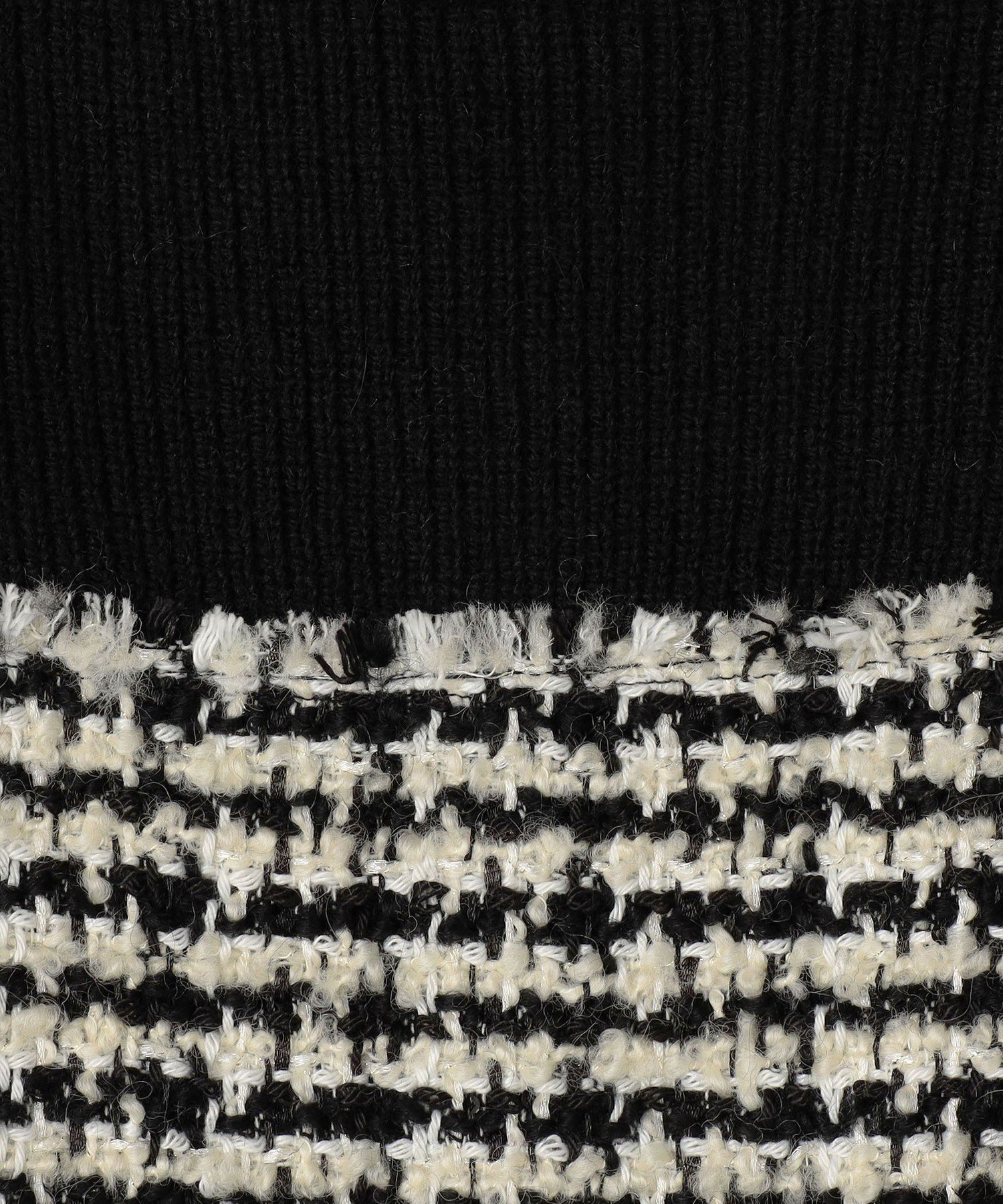 TOMORROWLAND｜ニットコンビツイード フレンチスリーブワンピース