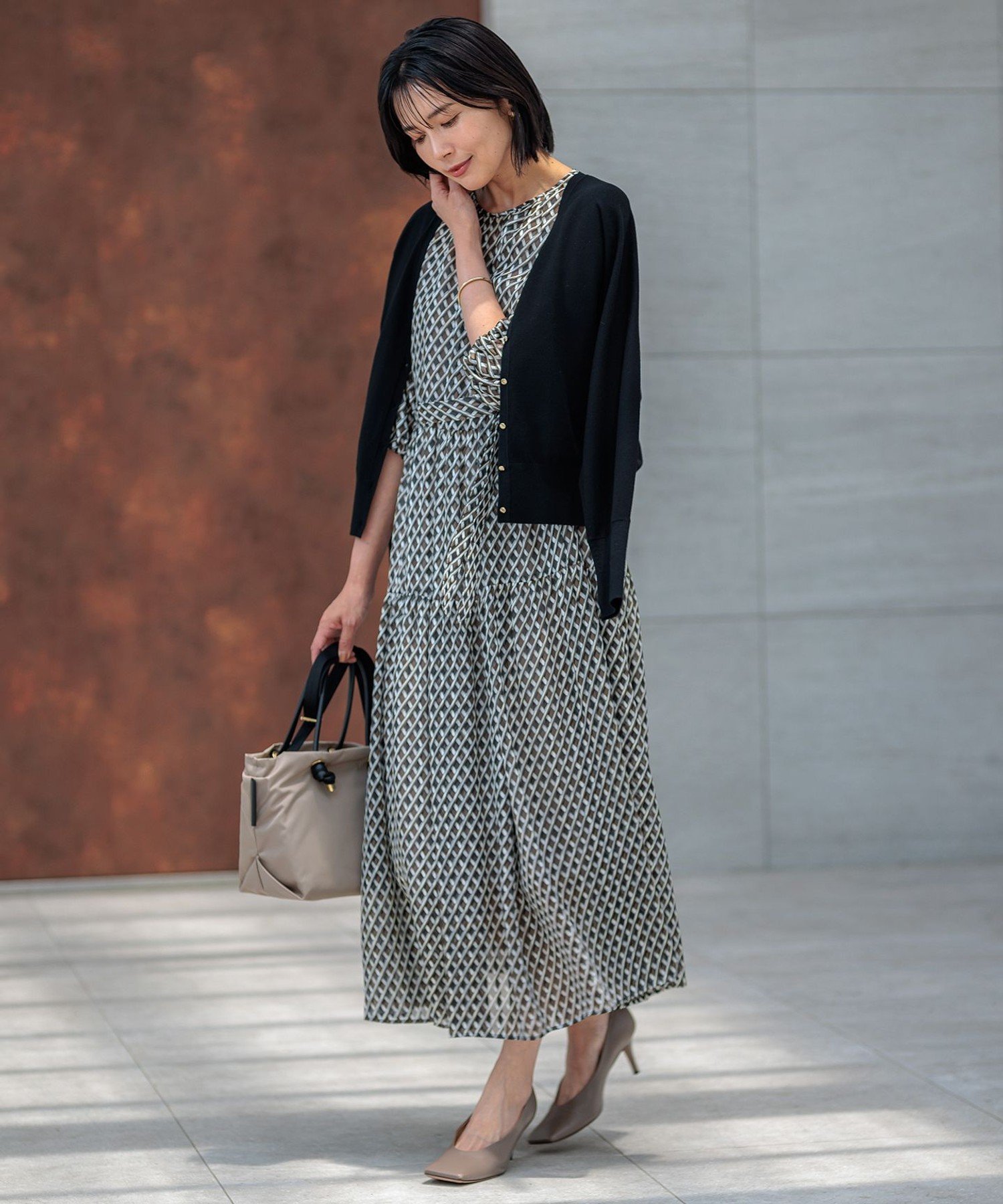 23区｜【洗える】ヴィスコースストレッチ ドルマンスリーブ