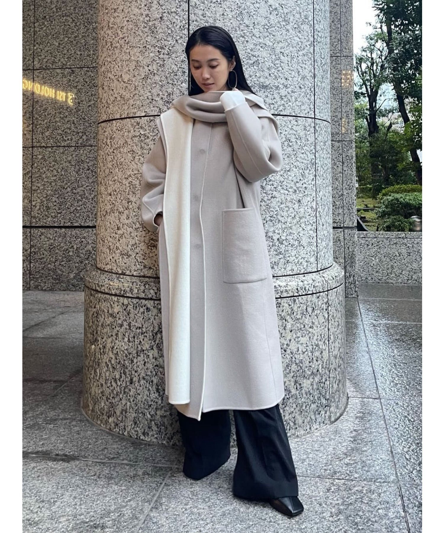 ADORE｜カシミヤ混 2TONE リバーロングコート | Rakuten Fashion(楽天
