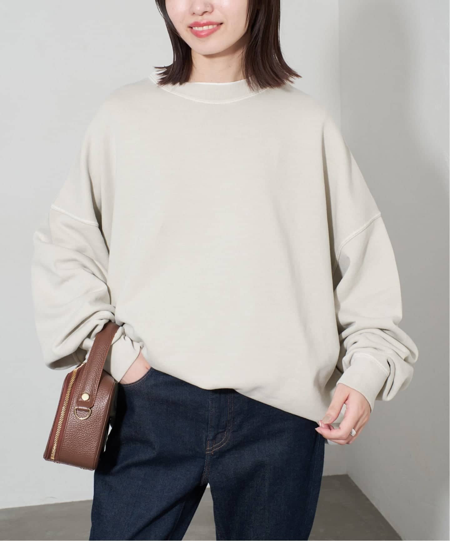 SLOBE IENA｜《WEB限定/追加》ビックシルエットピグメント裏毛プル