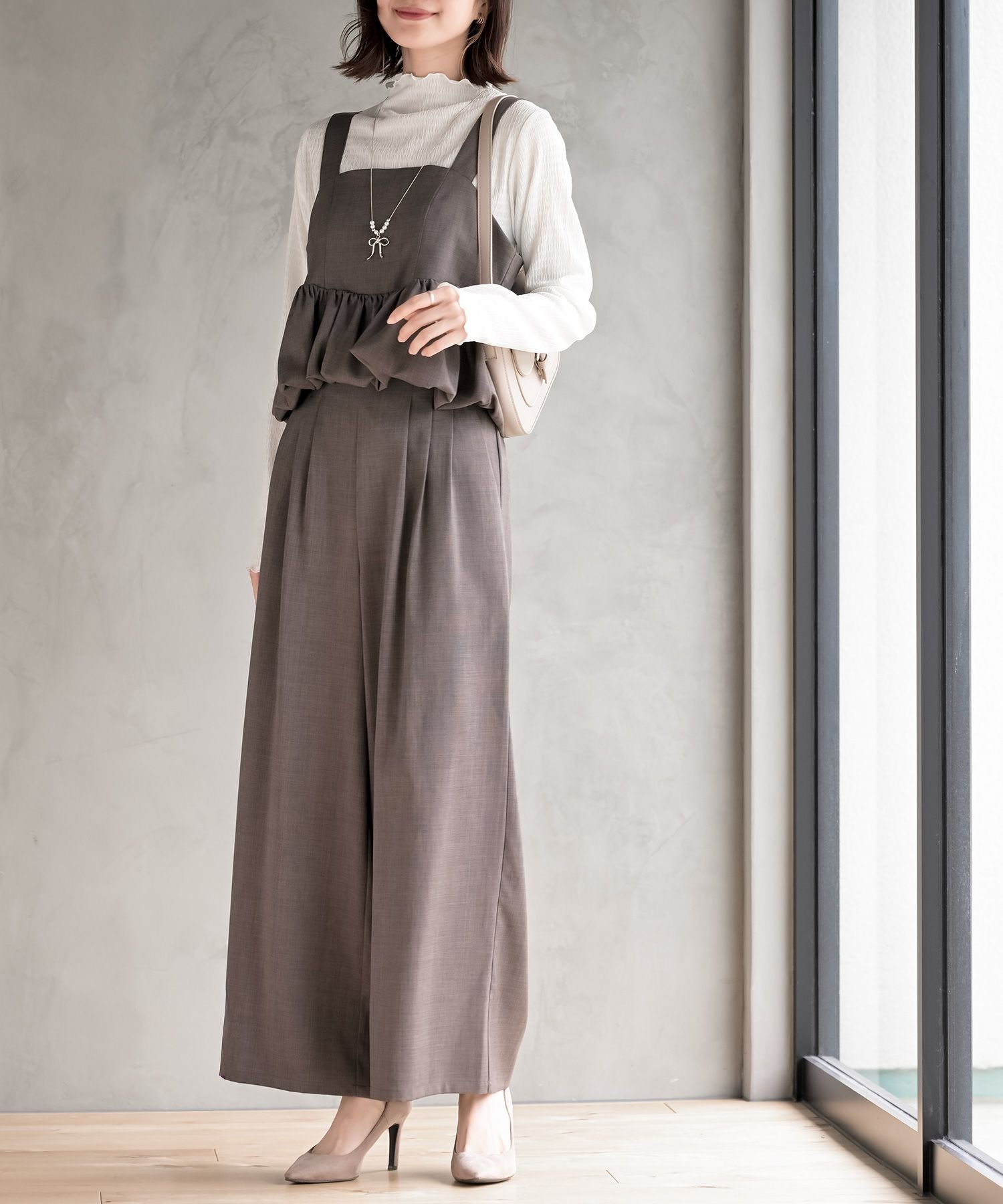 rps｜バルーンTOPS*タックパンツセットアップ | Rakuten Fashion(楽天