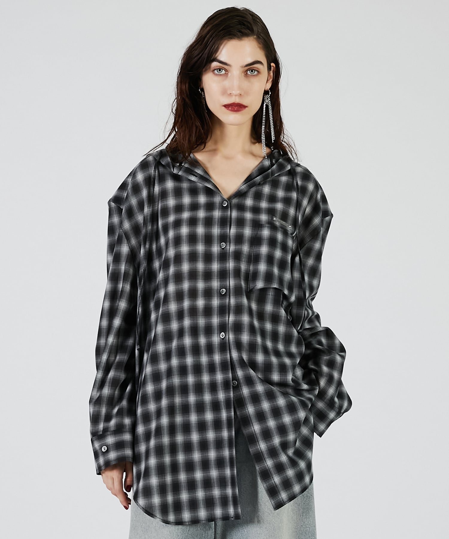 PRANK PROJECT｜フーディチェックシャツ | Rakuten Fashion(楽天