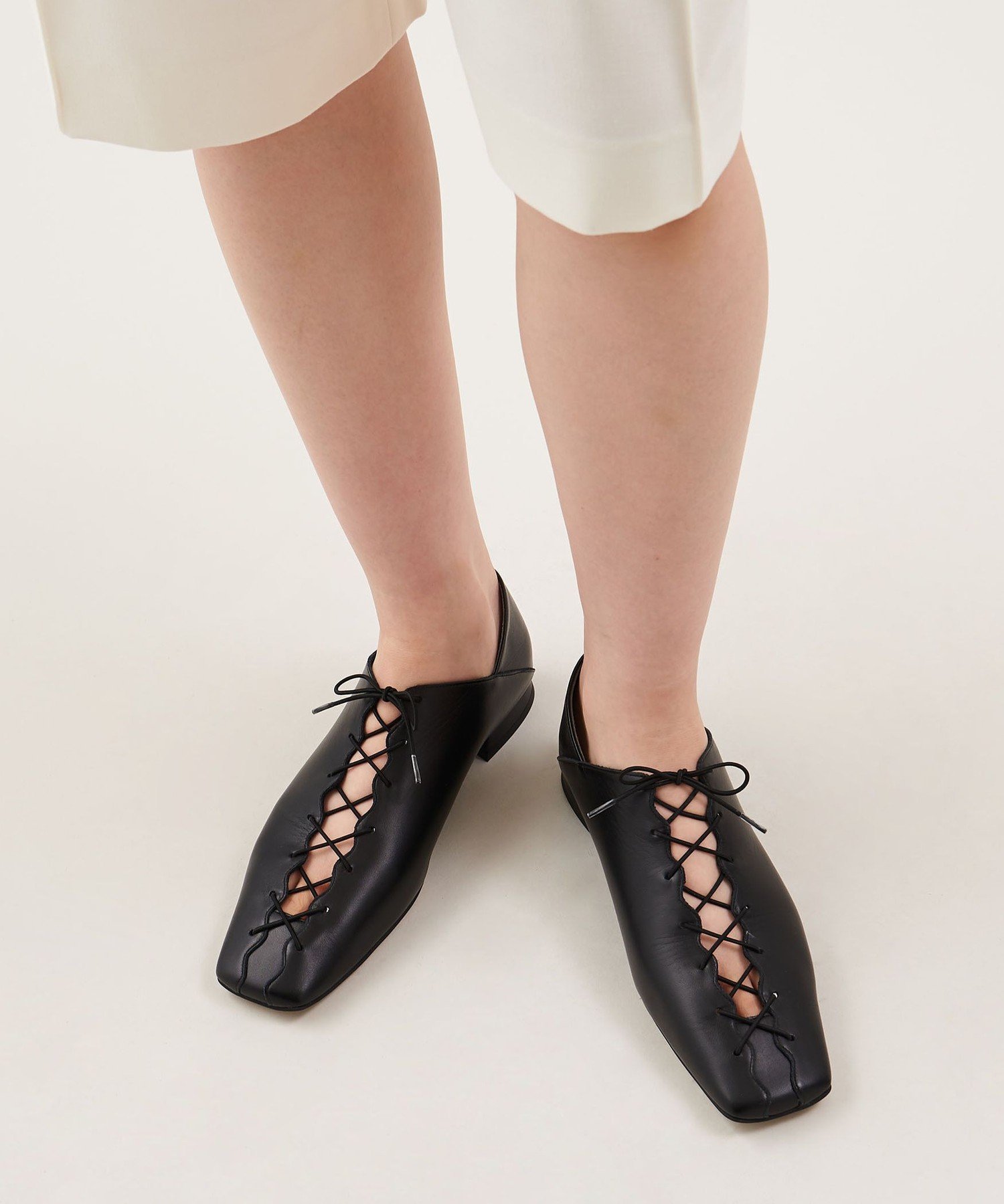 UNITED ARROWS LTD. OUTLET｜ウェーブカットレースアップ フラット20