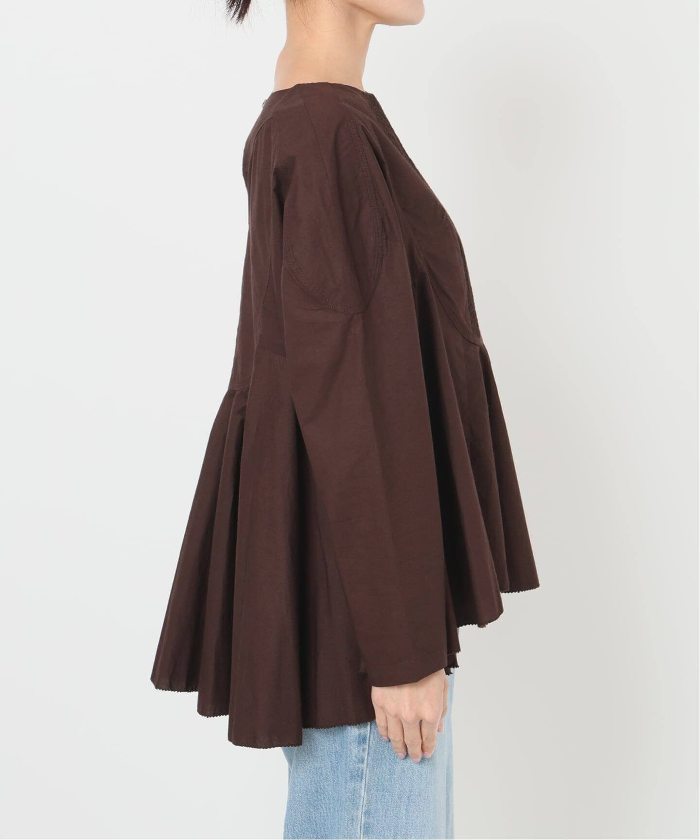 IENA｜AAYUSHI/アユーシ 別注 フロントピンタックペプラムブラウス