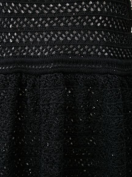 Mila Owen｜【ウォッシャブル】クロシェニットキャミ×ノースリトップス