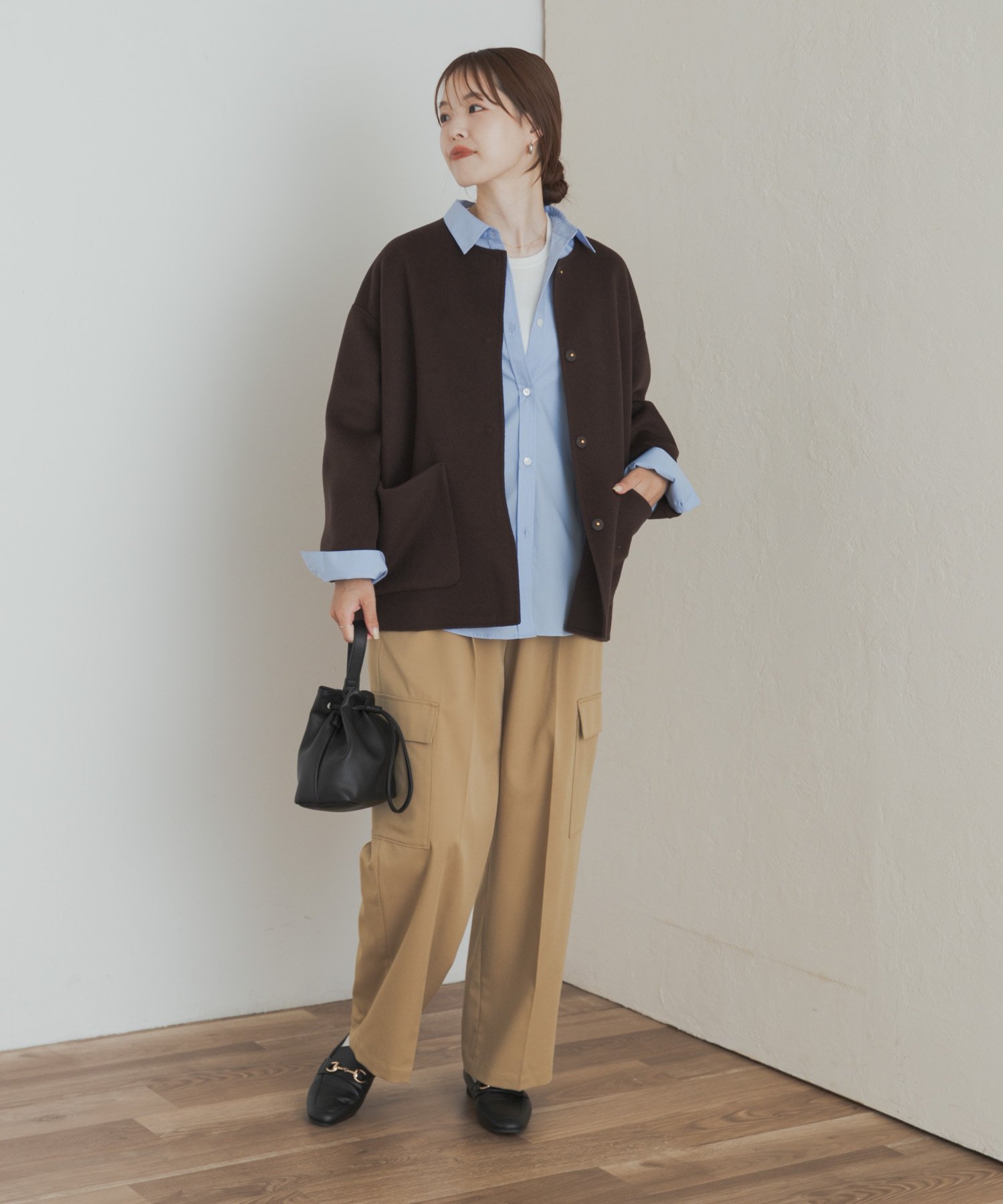 URBAN RESEARCH DOORS｜ウールリバーノーカーラミドルコート | Rakuten