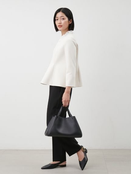 Mila Owen｜【セットアイテム】2wayレースカラーペプラムSET UP