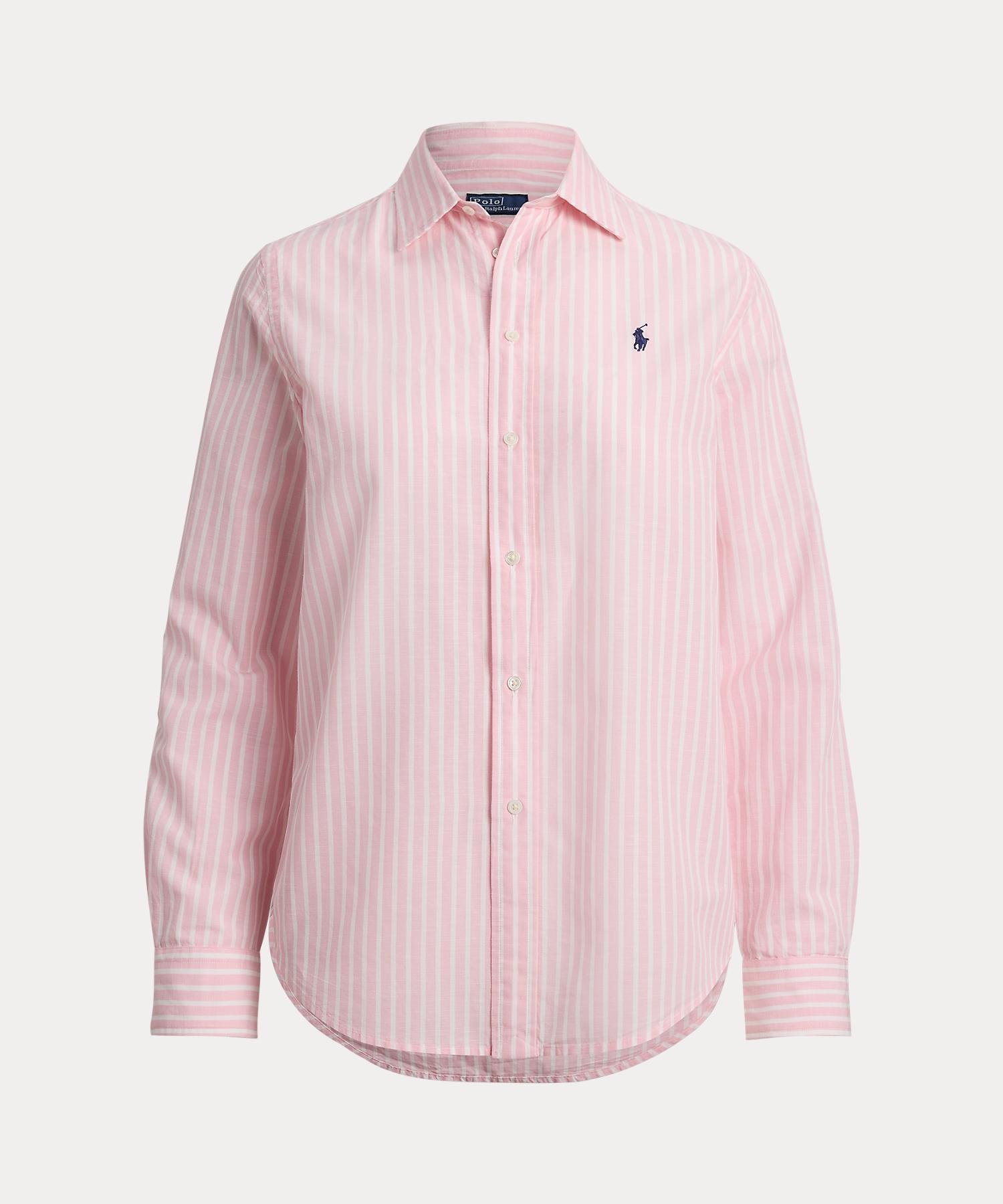 RALPH LAUREN｜クラシック フィット ストライプド コットンリネン