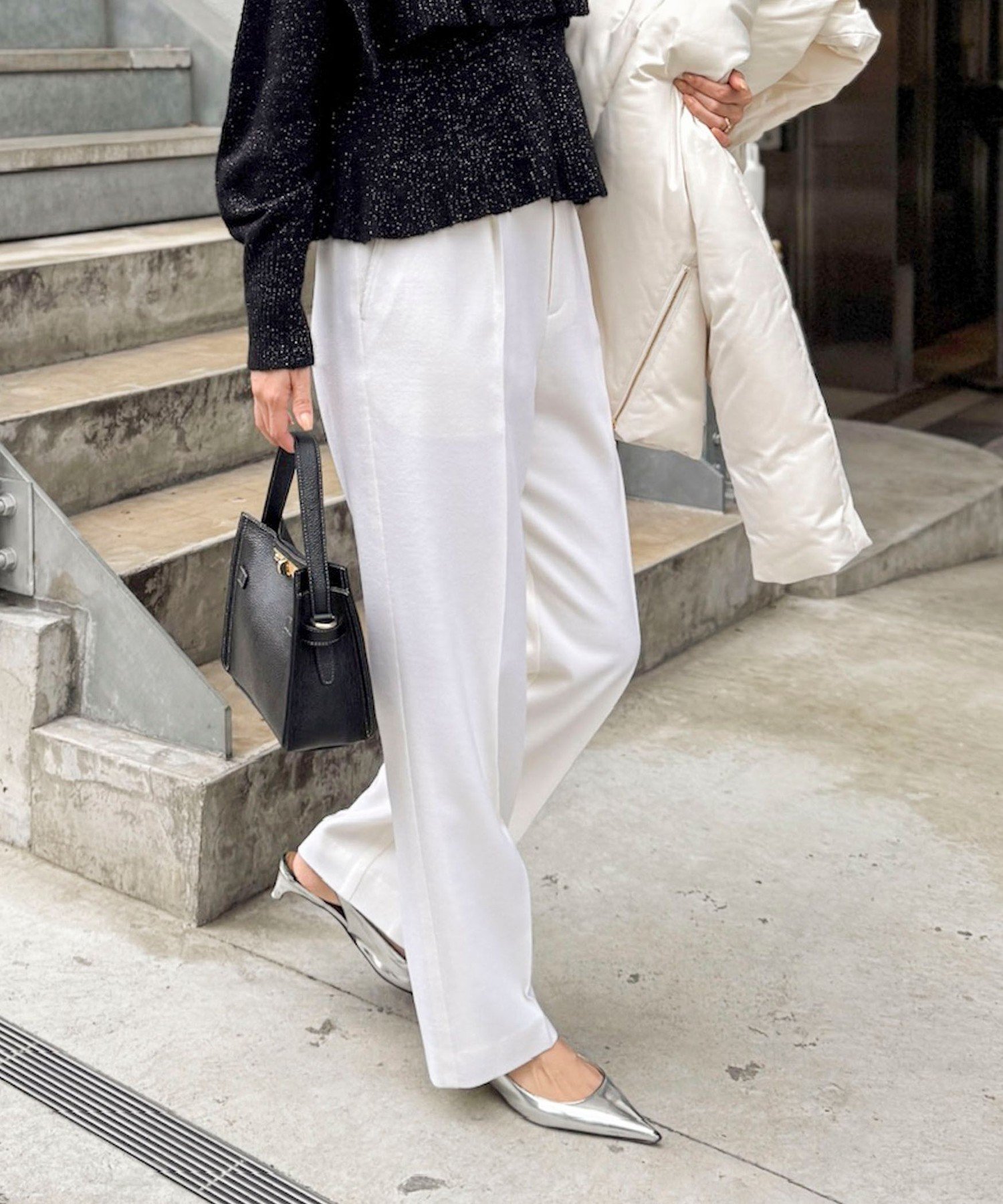 NOLLEY'S｜フラノセミワイドパンツ | Rakuten Fashion(楽天