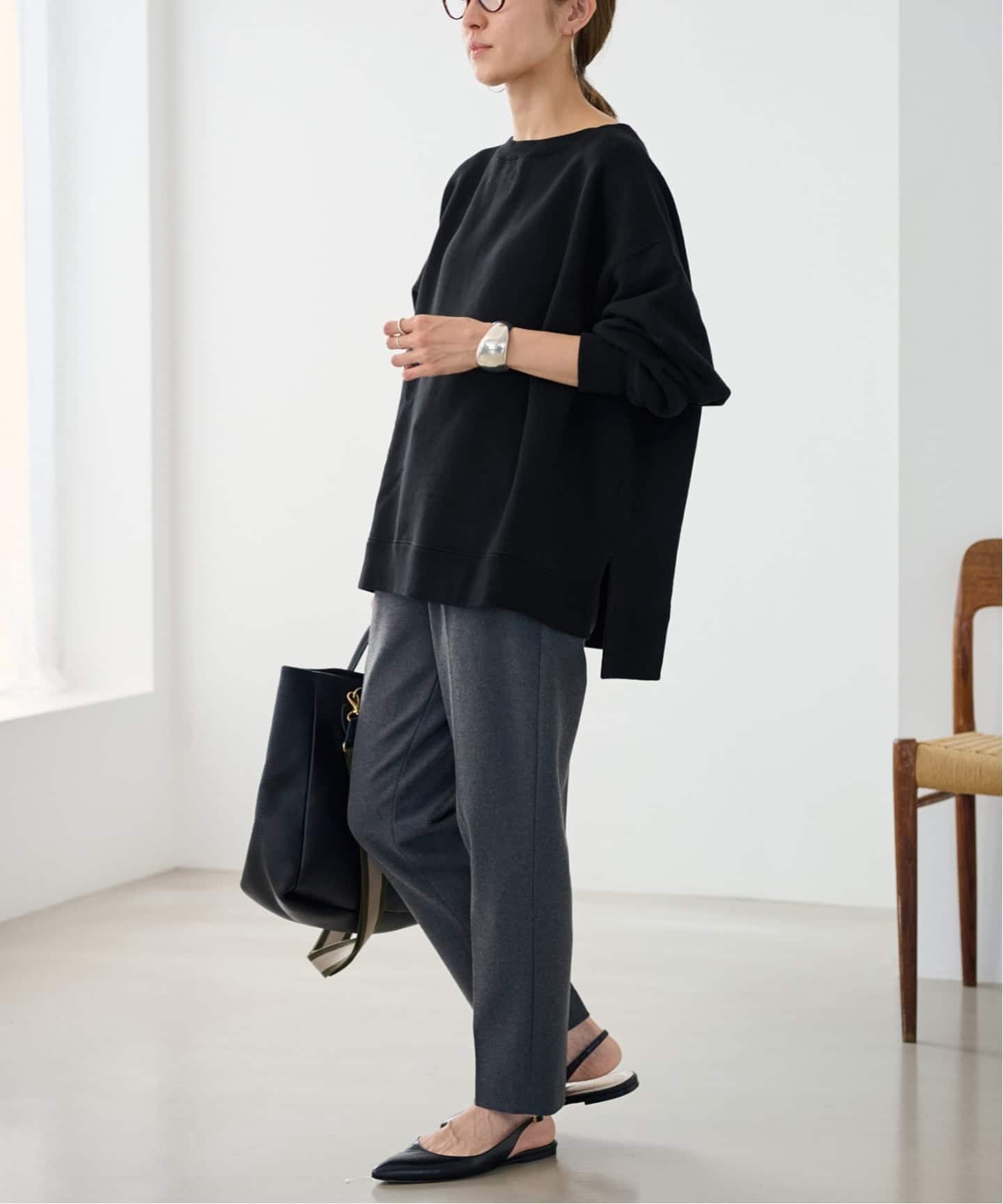 FRAMeWORK｜≪一部カラーWEB限定 / 追加≫ボートネックワイド